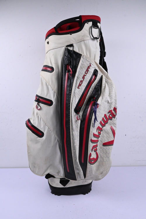 Callaway Cart Bag / 14 Way-Divider / White, Black & Red