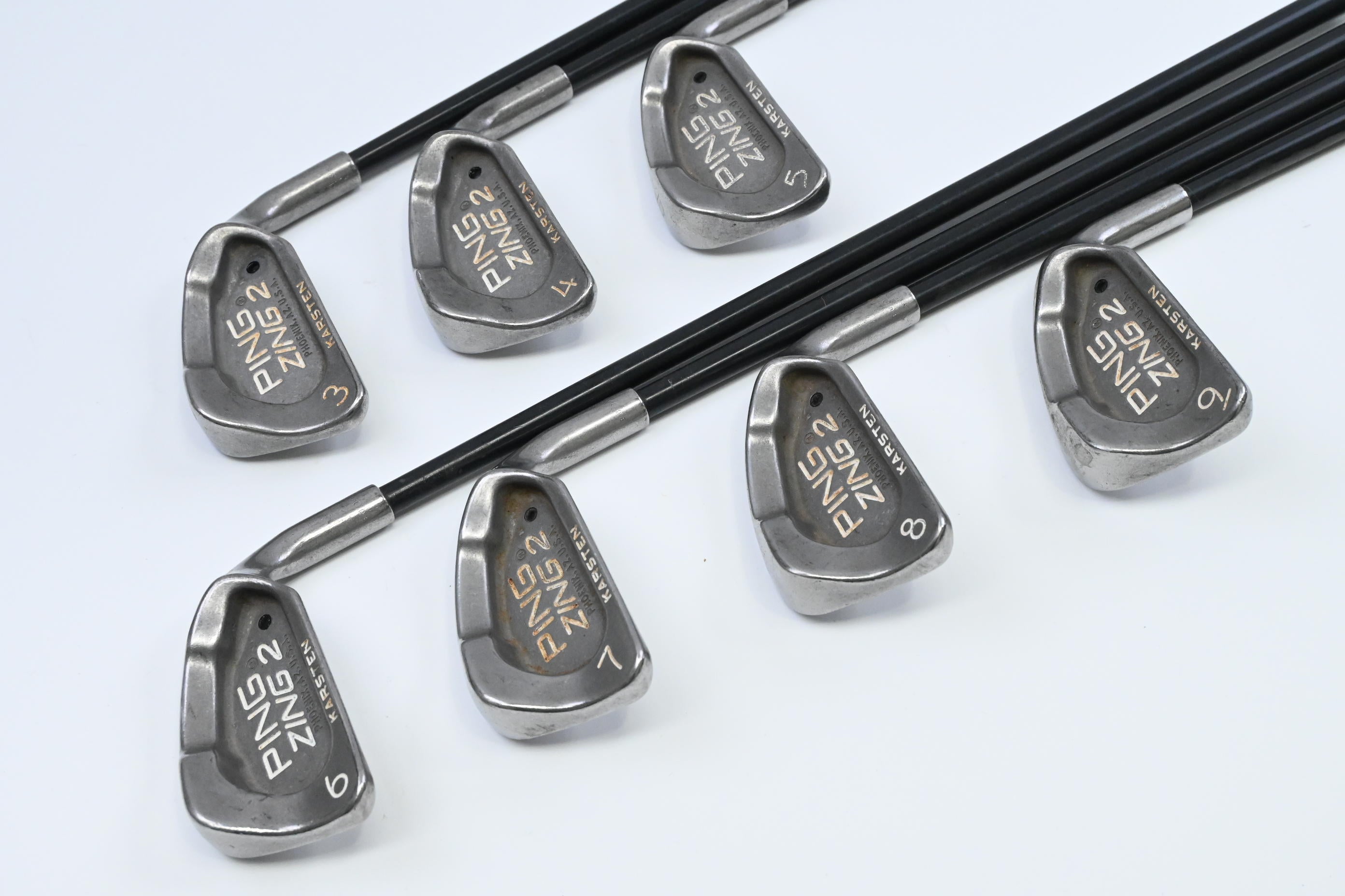 Ping Zing 2 Irons / 3-9 / Black Dot / Regular Flex Ping Karsten 101 Shaft