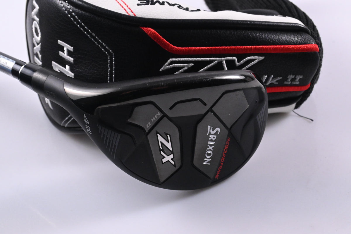 Left Hand Srixon ZX Mk II 2023 #4 Hybrid / 22 Degree / Regular Flex HZRDUS Smoke RDX 70
