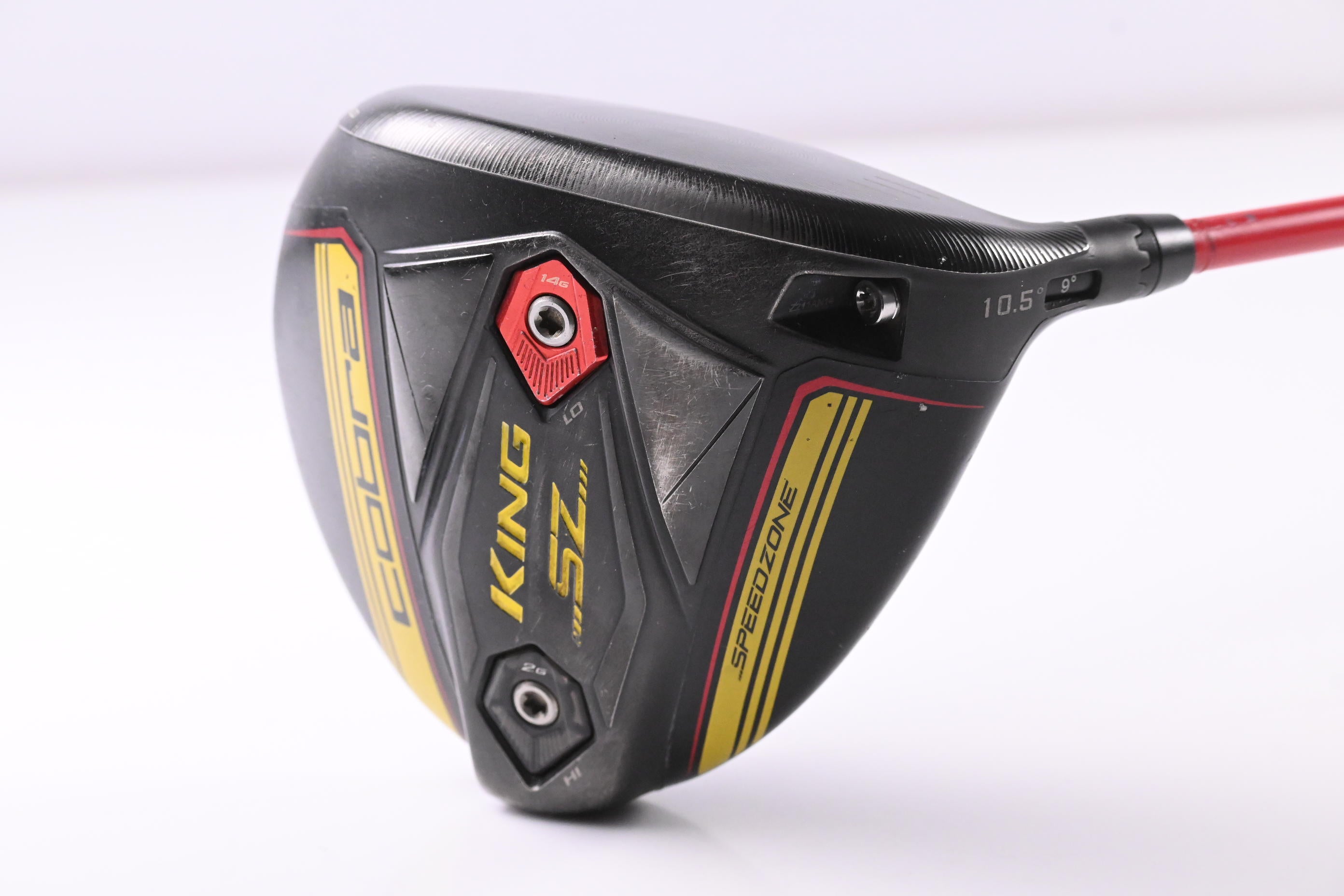 Cobra King Speedzone Driver / 10.5 Degree / Stiff Flex HZRDUS Hand Crafted Red 62