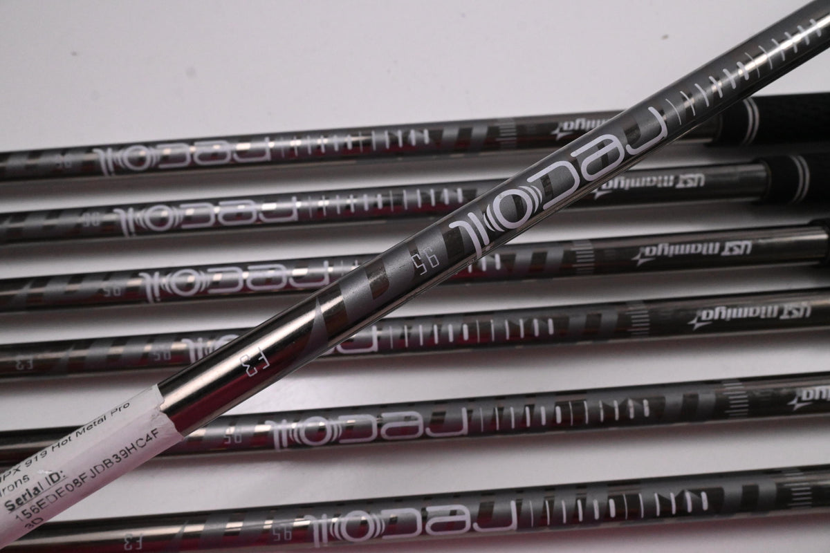Mizuno JPX 919 Hot Metal Pro Irons / 4-PW / Regular Flex UST Recoil 95 Shafts