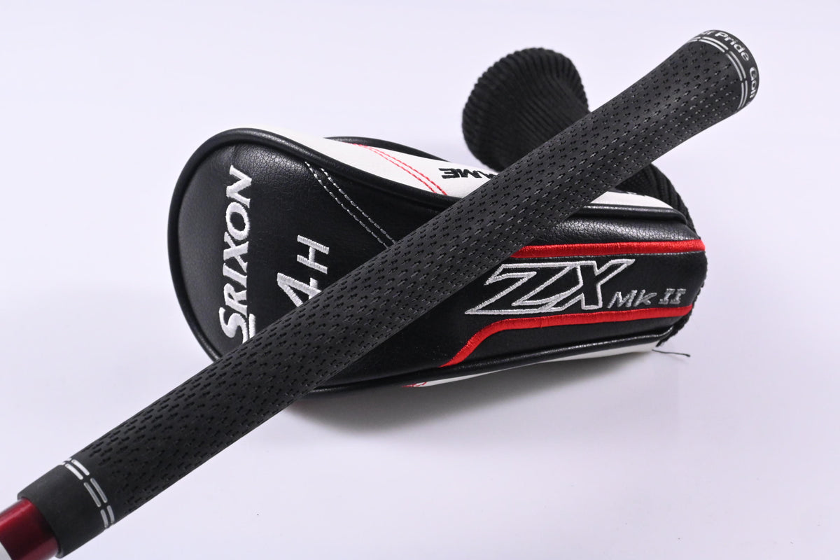 Left Hand Srixon ZX Mk II 2023 #4 Hybrid / 22 Degree / Regular Flex HZRDUS Smoke RDX 70