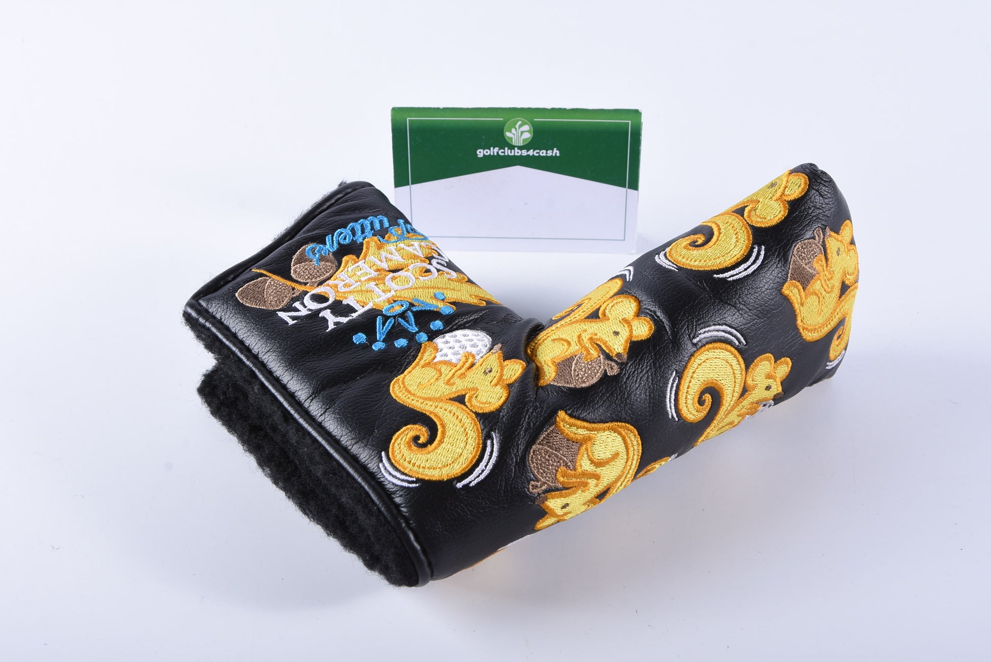 Scotty Cameron 2013 P.G.A Squirrel Rat Putter Cover / Blade / Black, Yellow