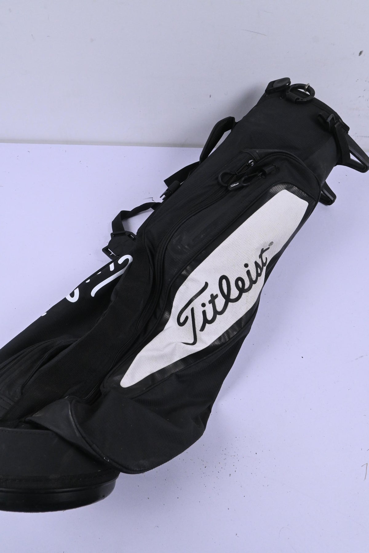 Titleist Pencil Bag / 3-Way Divider / Black & White