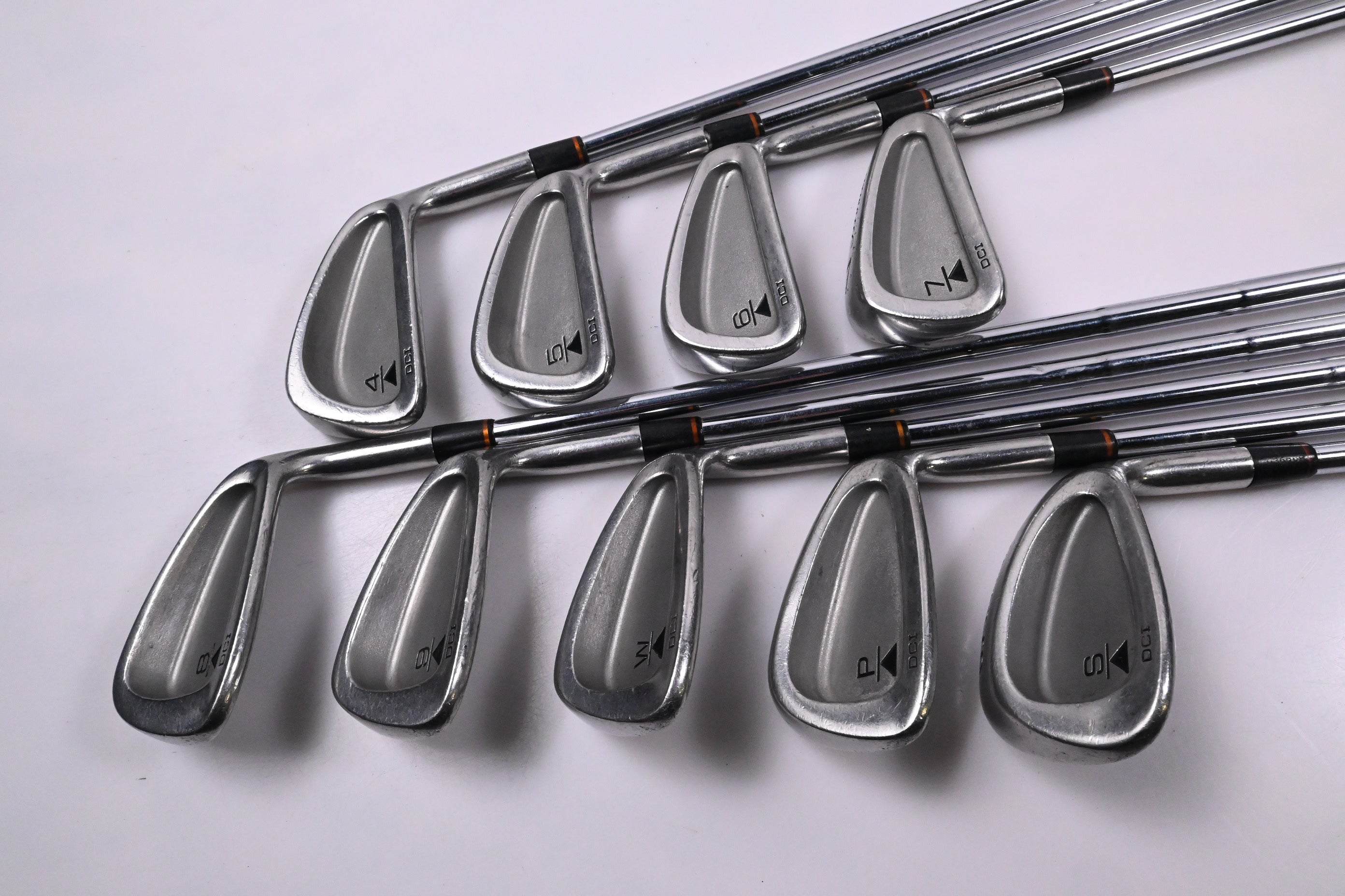 Titleist DCI Black Irons / 4-PW+GW / Stiff Flex Titleist MS-309 Shafts