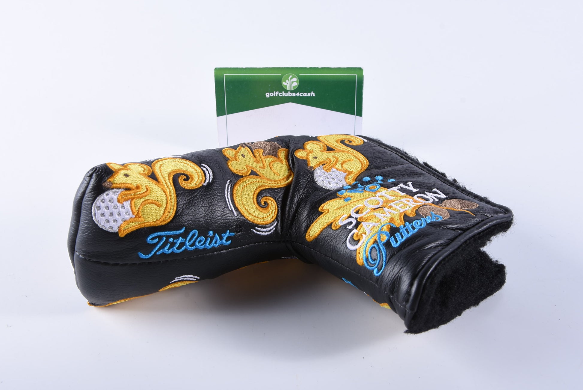 Scotty Cameron 2013 P.G.A Squirrel Rat Putter Cover / Blade / Black, Yellow