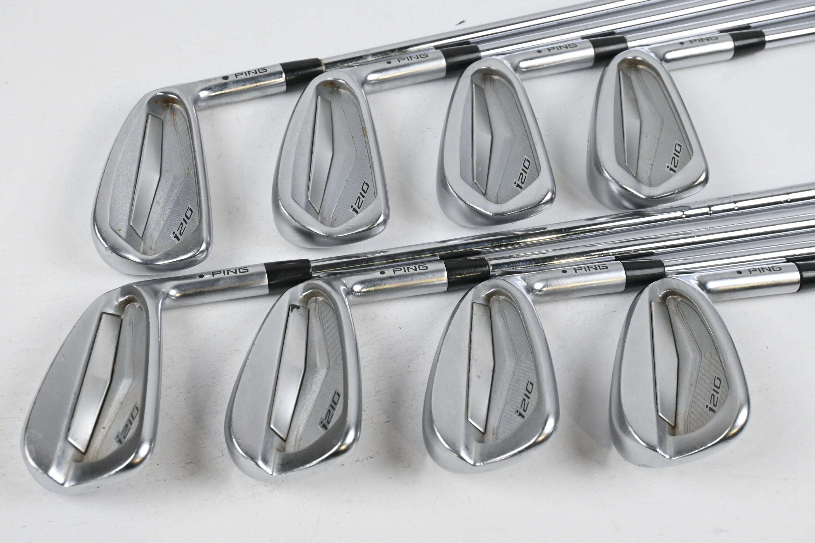 Ping i210 Irons / 3-PW / Black Dot / Stiff Flex XP 95 S300 Steel Shafts