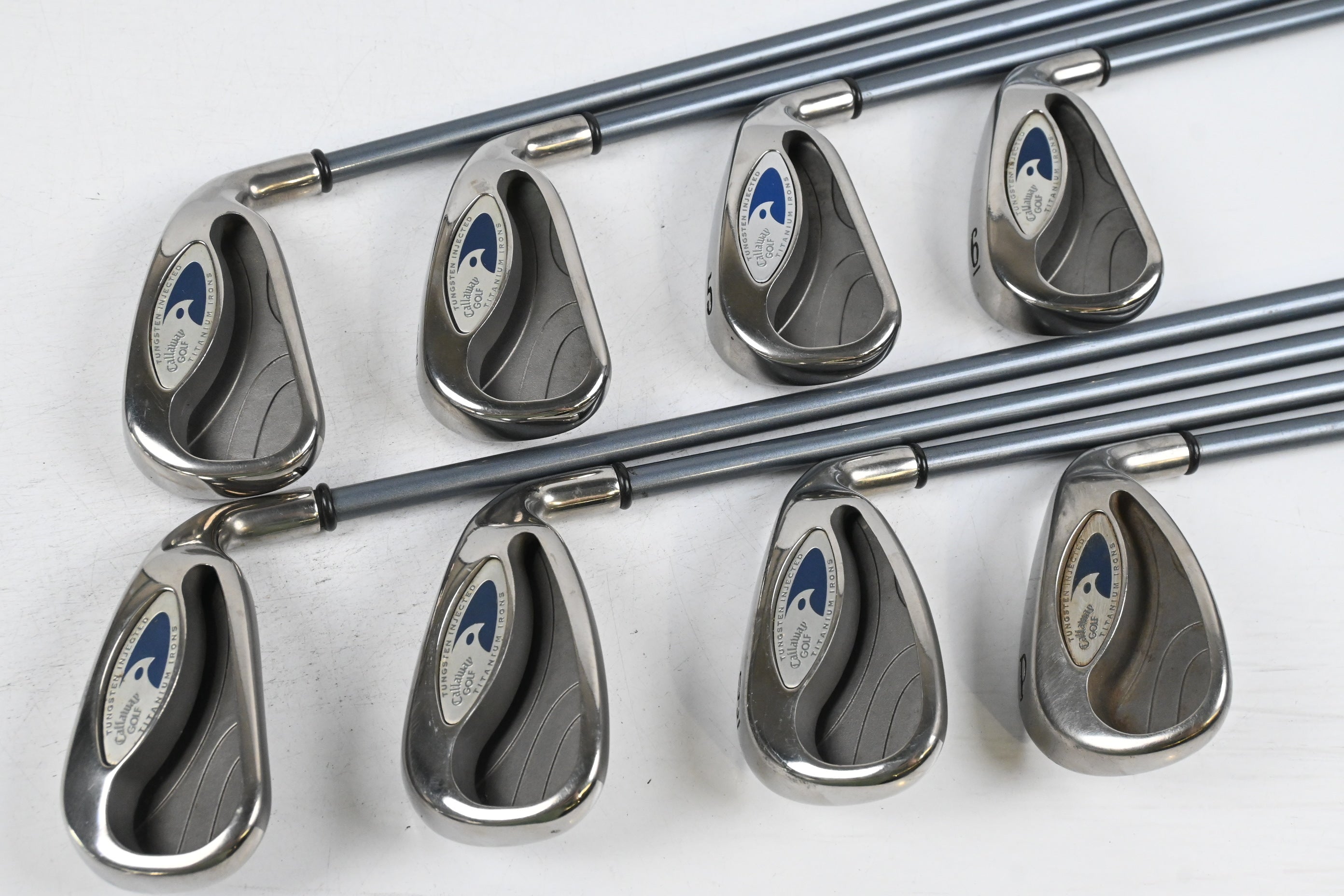 Callaway Hawk Eye Tungsten Titanium Irons / 3-PW / Regular Flex Callaway Shafts