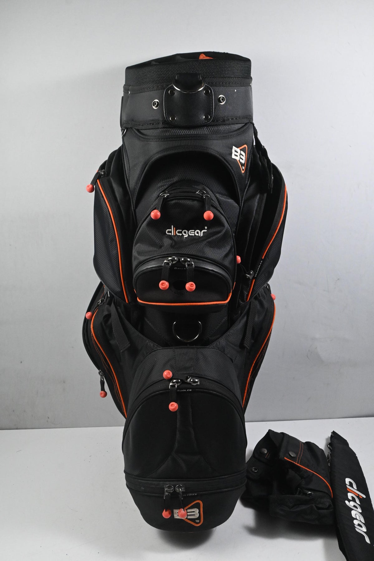 Clicgear B3 Cart Bag / 14-Way Divider / Black & Orange