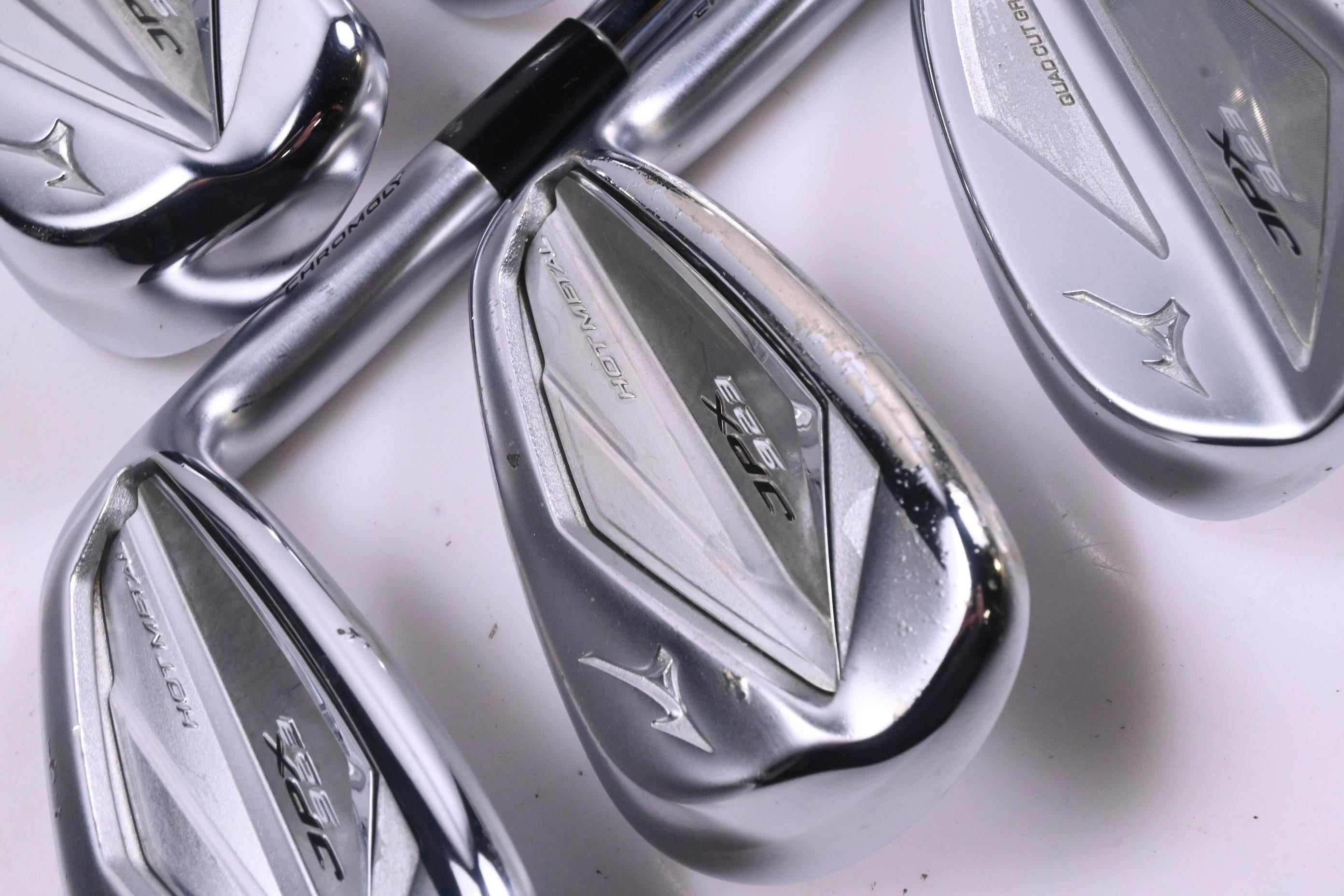 Mizuno JPX 923 Hot Metal Irons / 7-PW+SW / Stiff Flex KBS Tour Shafts
