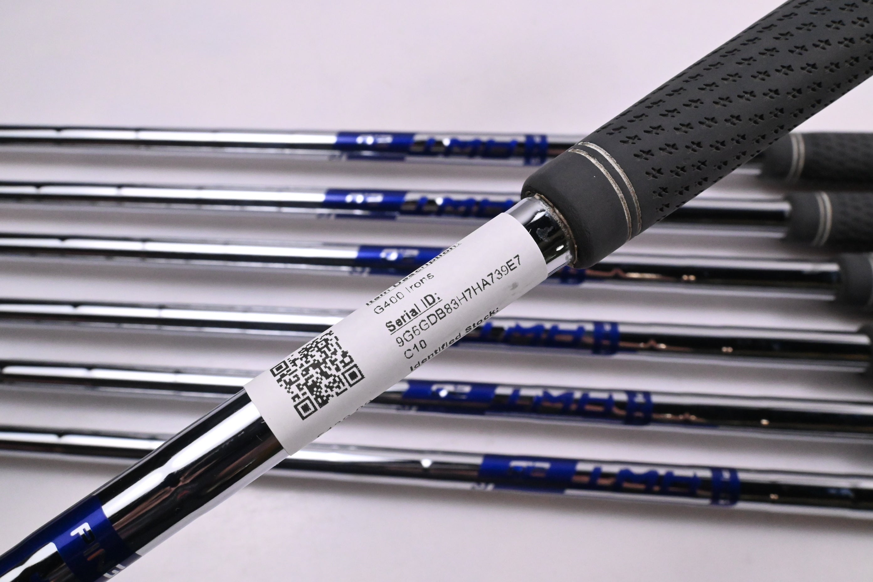 Ping G400 Irons / 5-PW+UW / White Dot / Regular Flex Ping AWT 2.0 Shafts