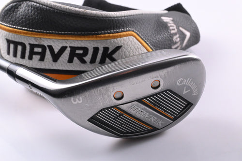 Left Hand Callaway Mavrik #3 Hybrid / 18 Degree / Regular Flex Catalyst 65 Shaft
