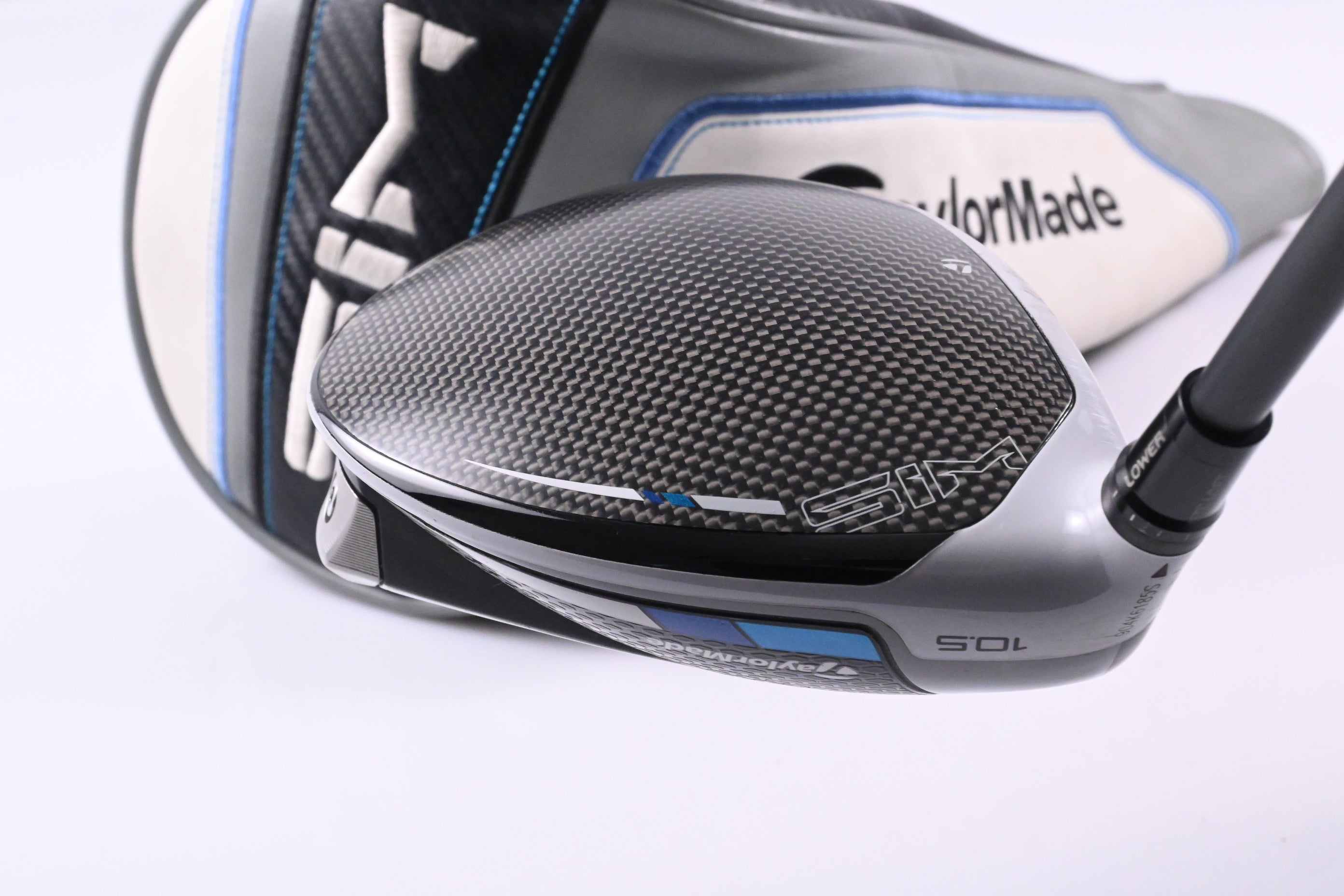 Left Hand Taylormade SIM Max Driver / 10.5 Degree / Regular Flex HZRDUS Smoke Black