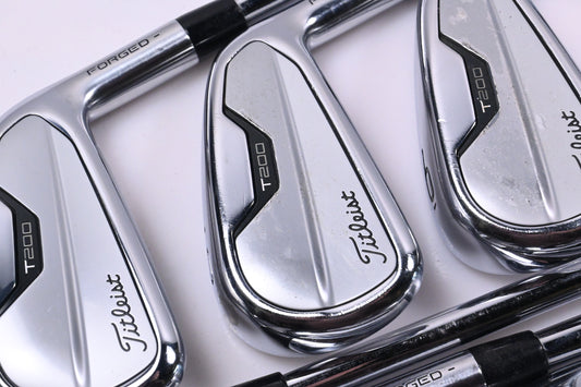 Titleist T200 2021 Irons / 4-PW / Stiff Flex AMT Black S300 Shafts