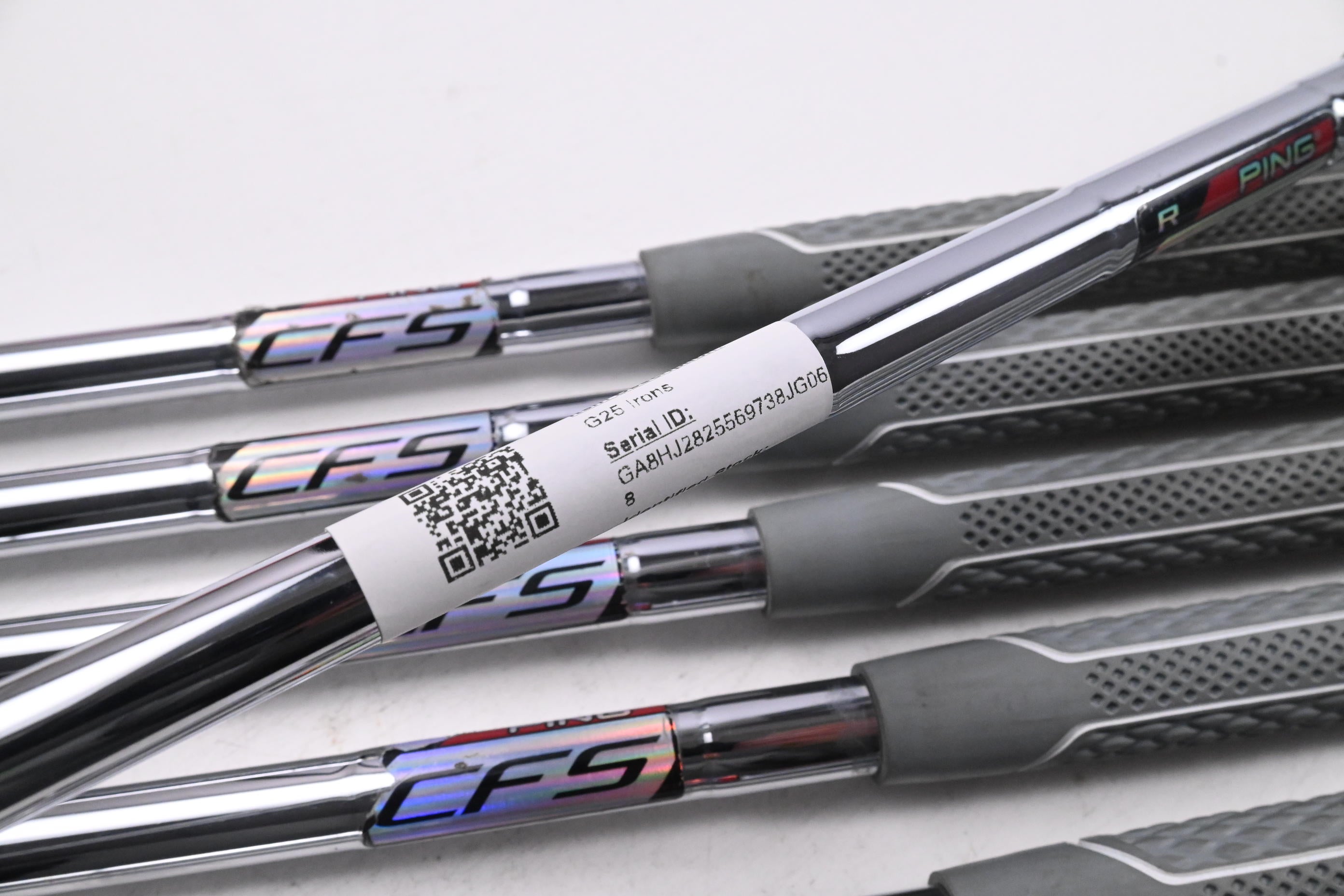 Ping G25 Irons / 4-PW+SW / Black Dot / Regular Flex Ping CFS Shafts