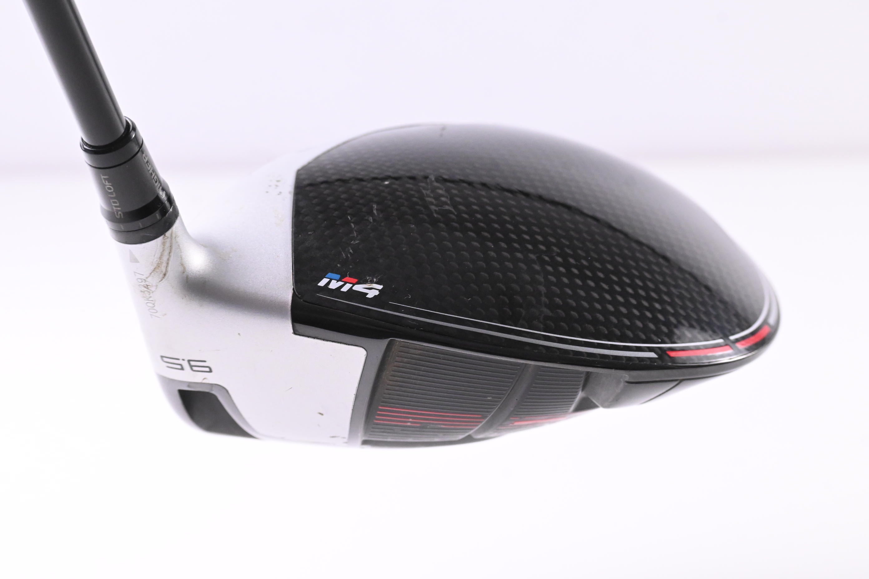 Taylormade M4 Driver / 9.5 Degree / Regular Flex Hzrdus Smoke RDX Red 60