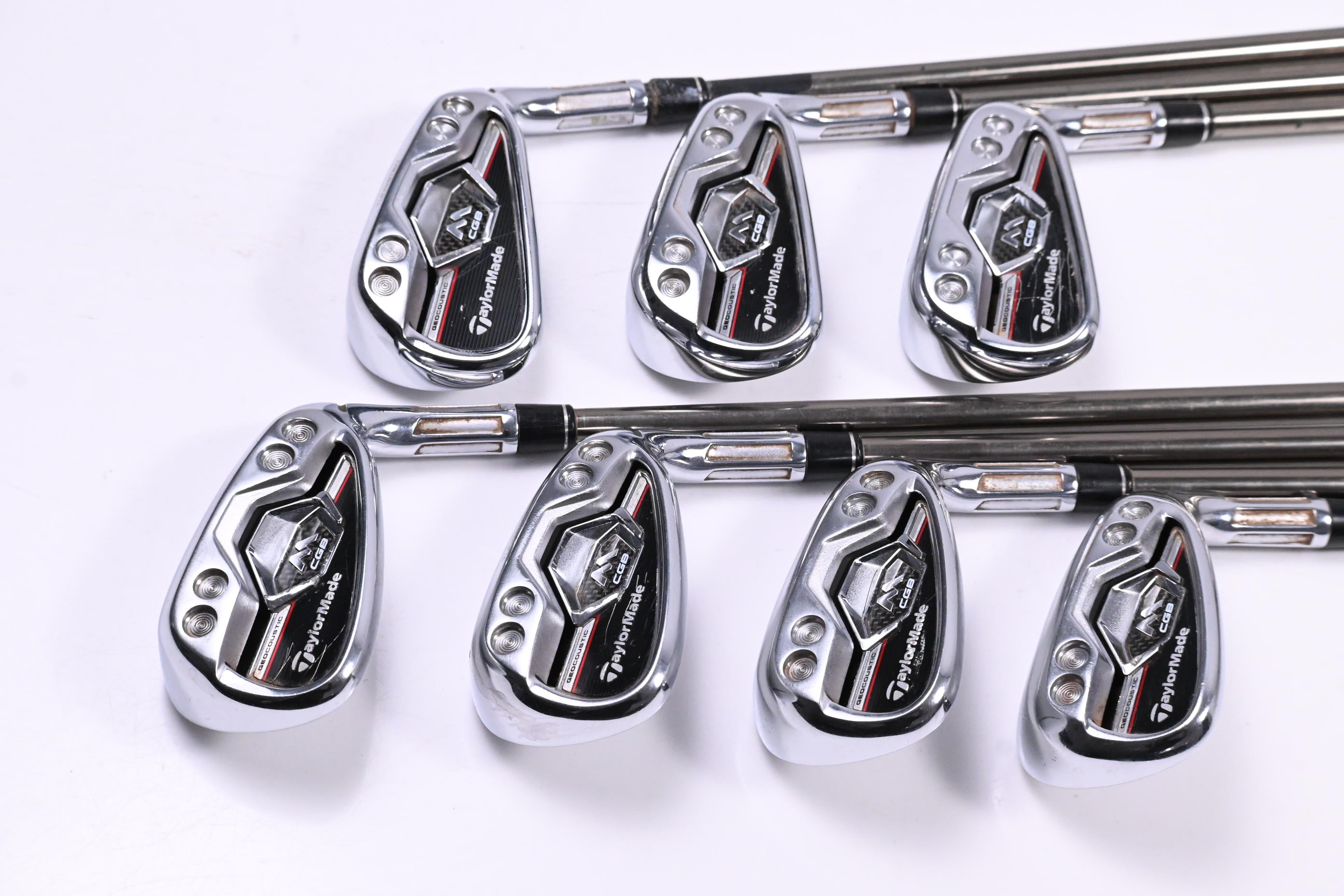 Taylormade M CGB Irons / 5-PW+AW / Stiff Flex UST Mamiya Recoil ES 460 Shafts