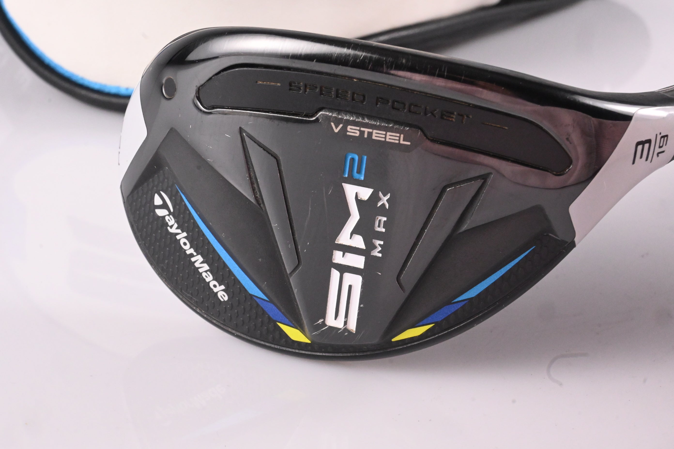Taylormade SIM2 Max #3 Hybrid / 19 Degree / Stiff Flex Fujikura Ventus Blue 7