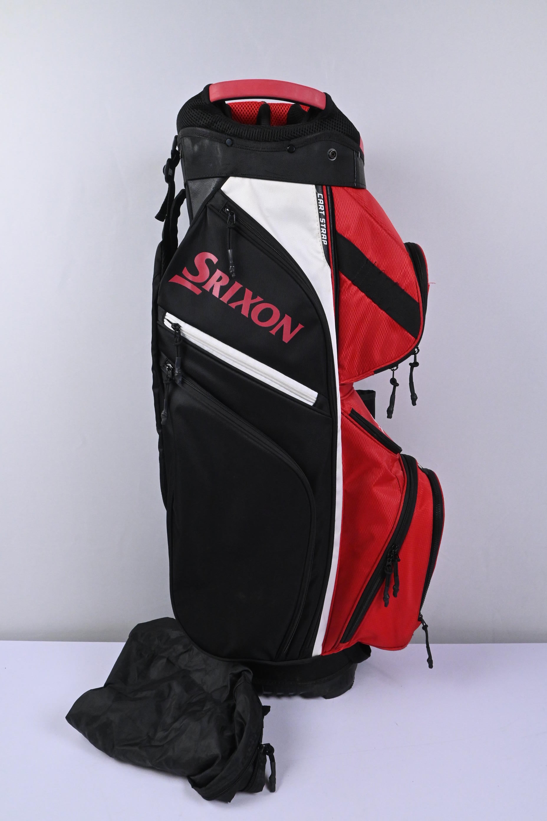 Srixon Cart Bag / 14-Way Divider / Red, Black & White