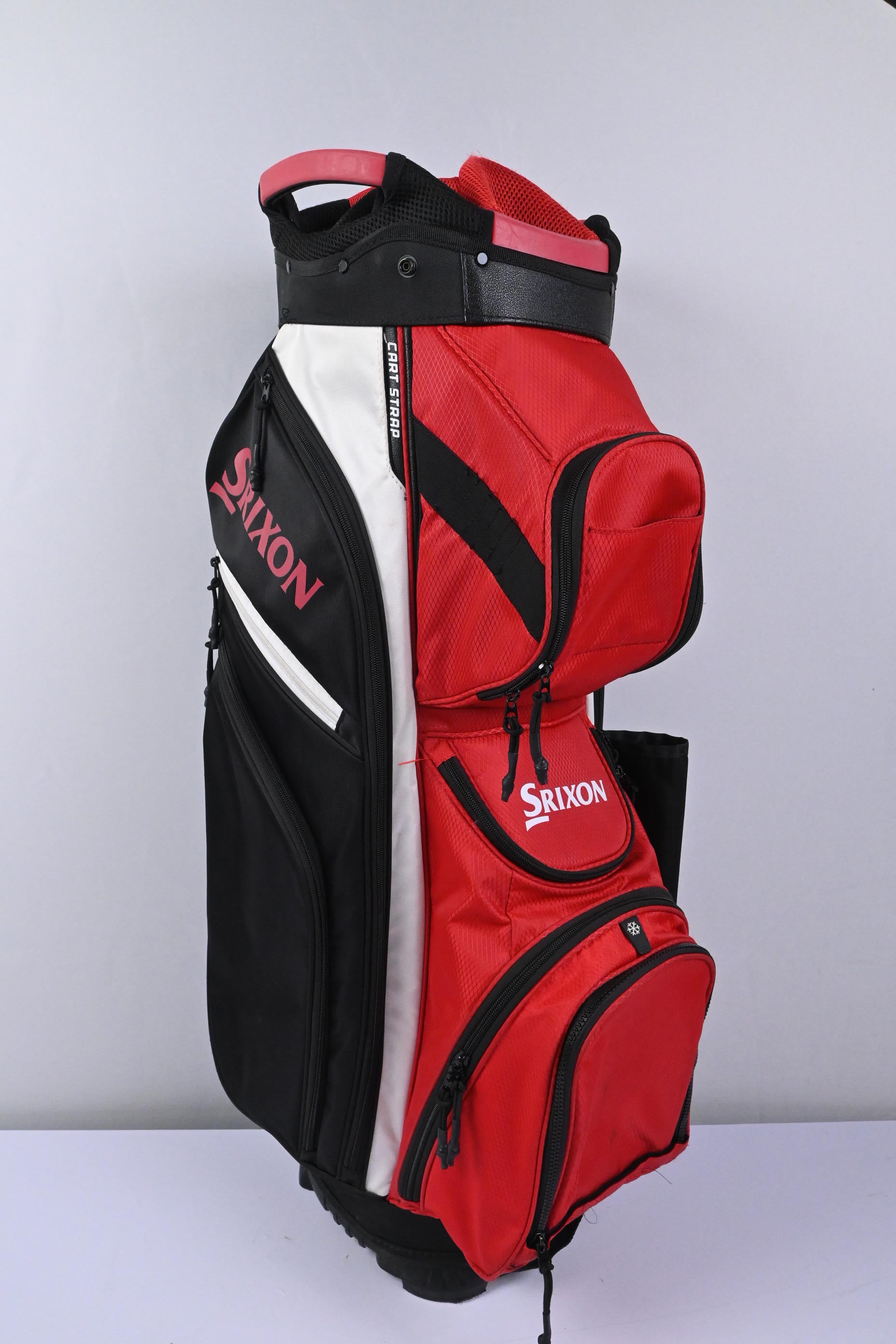 Srixon Cart Bag / 14-Way Divider / Red, Black & White