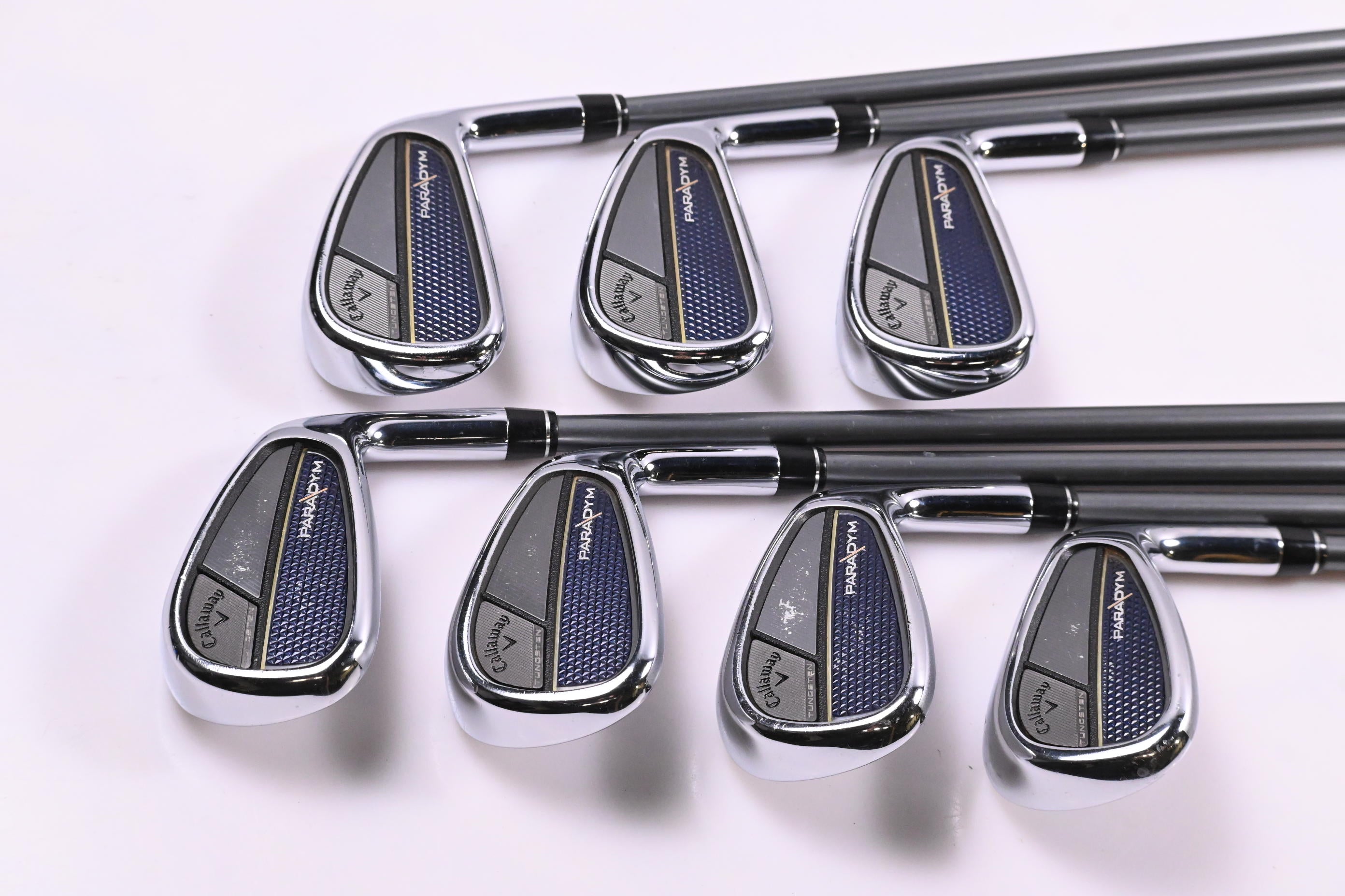 Callaway Paradym Irons / 5-PW+AW / Stiff Flex Project X HZRDUS Silver 75 Shafts