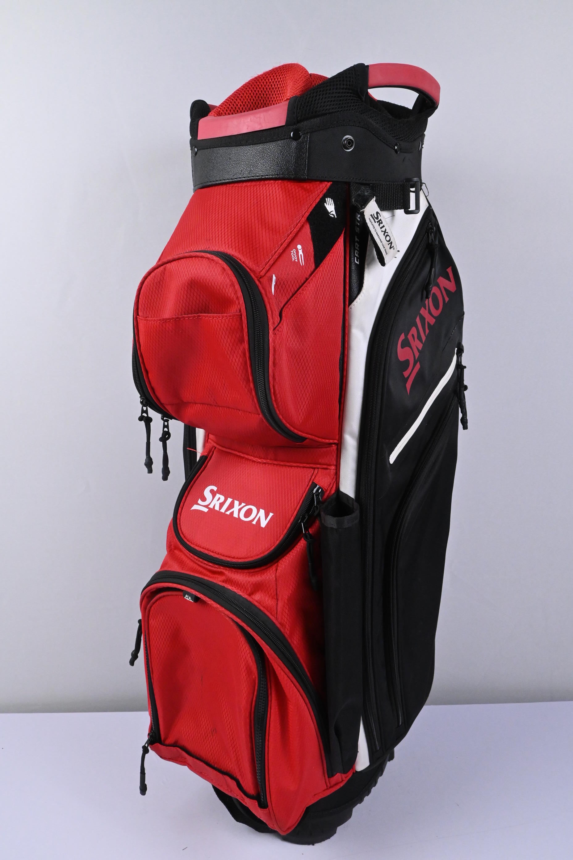 Srixon Cart Bag / 14-Way Divider / Red, Black & White