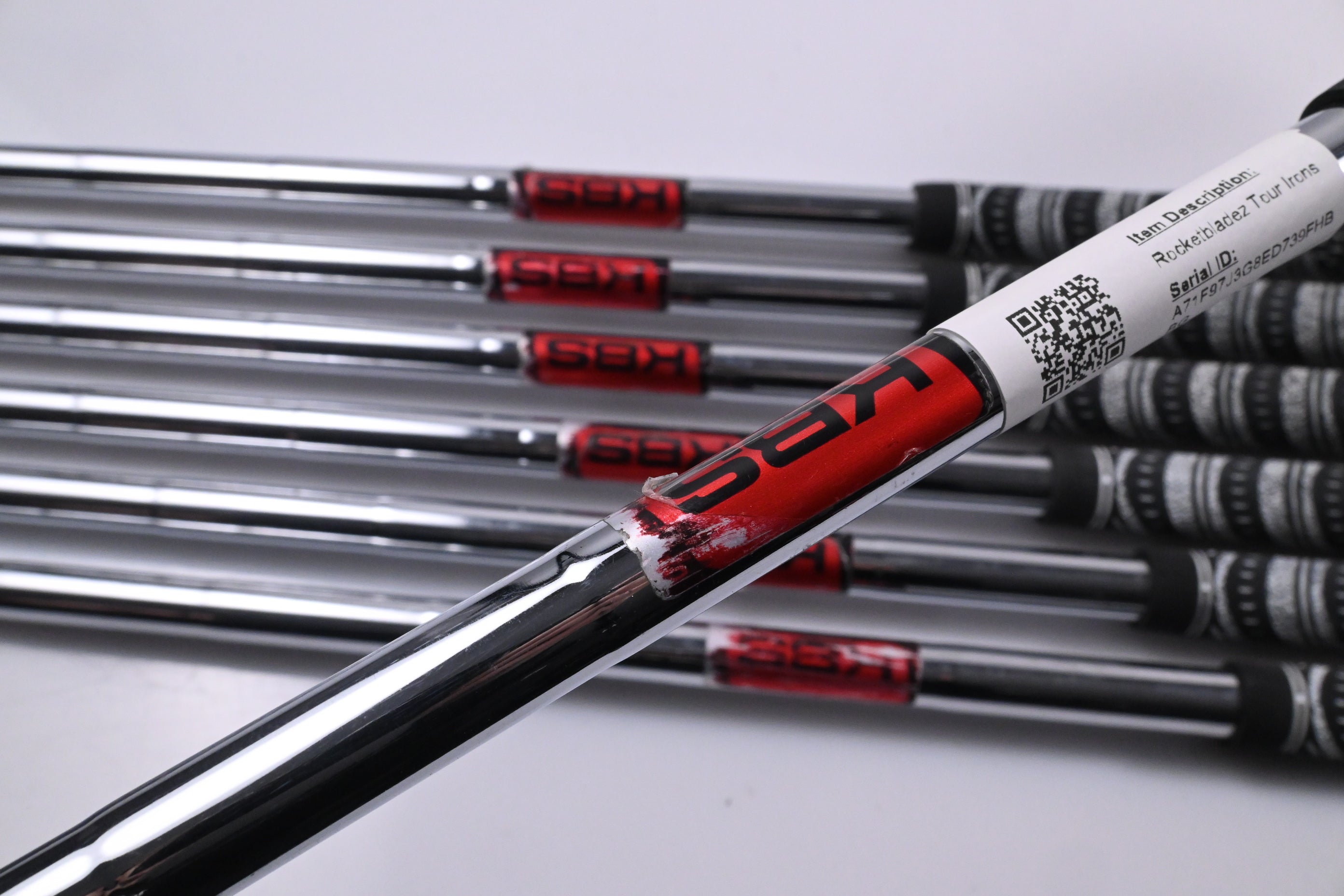 Taylormade Rocketbladez Tour Irons / 4-PW / Stiff Flex KBS Tour Shafts
