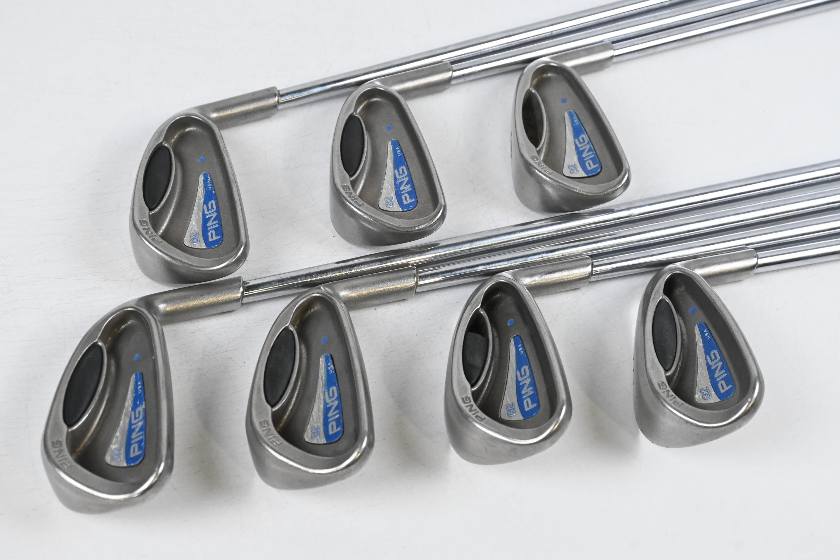 Ping G2 Irons / 5-PW+SW / Blue Dot / Regular Flex Steel Shafts