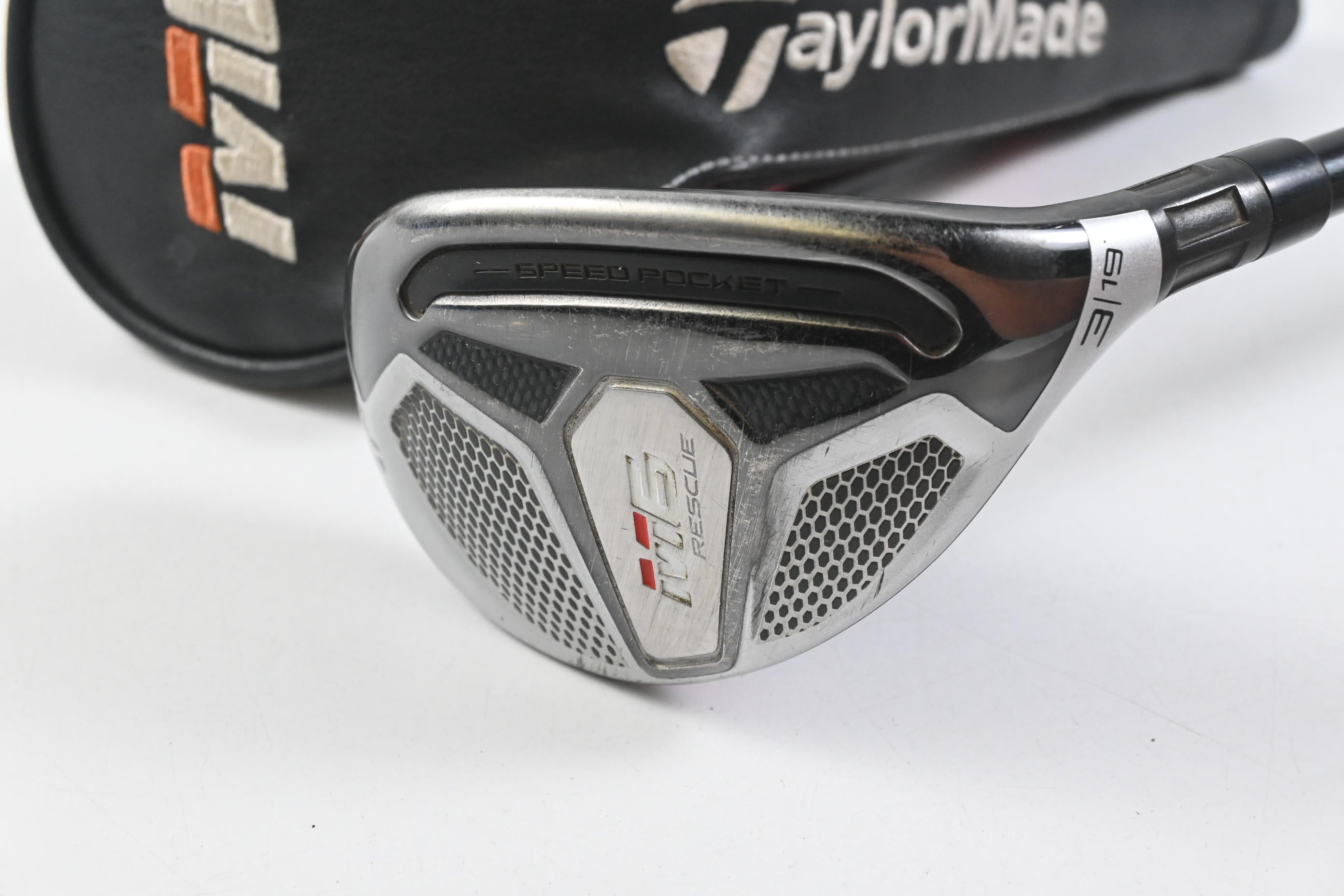 Taylormade M6 #3 Hybrid / 19 degree / Stiff Flex Fujikura Atmos Orange 7 Shaft