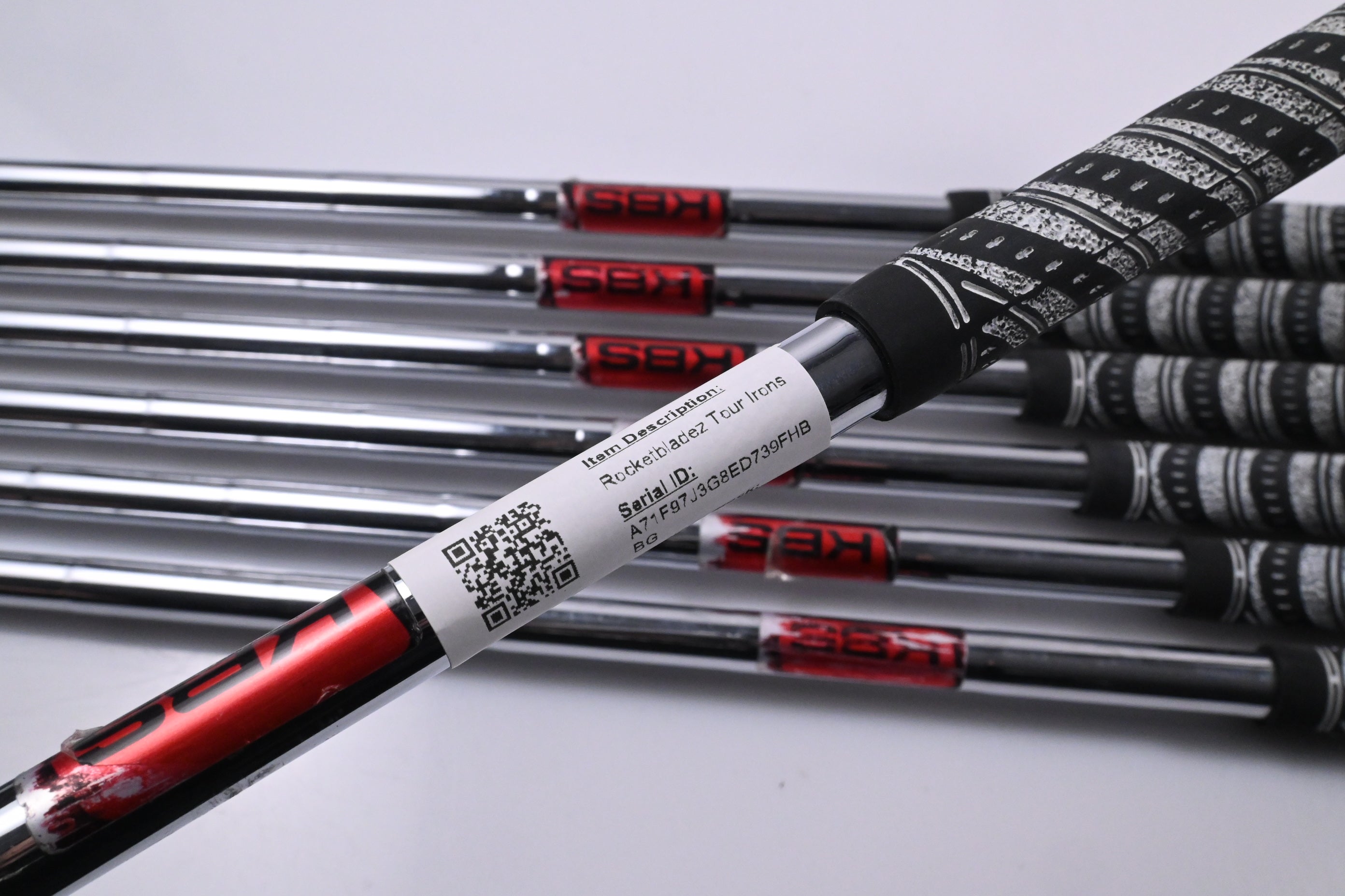 Taylormade Rocketbladez Tour Irons / 4-PW / Stiff Flex KBS Tour Shafts