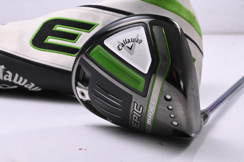 Callaway Epic Max LS Driver / 9 Degree / Stiff Flex HZRDUS Smoke Green 60 PVD