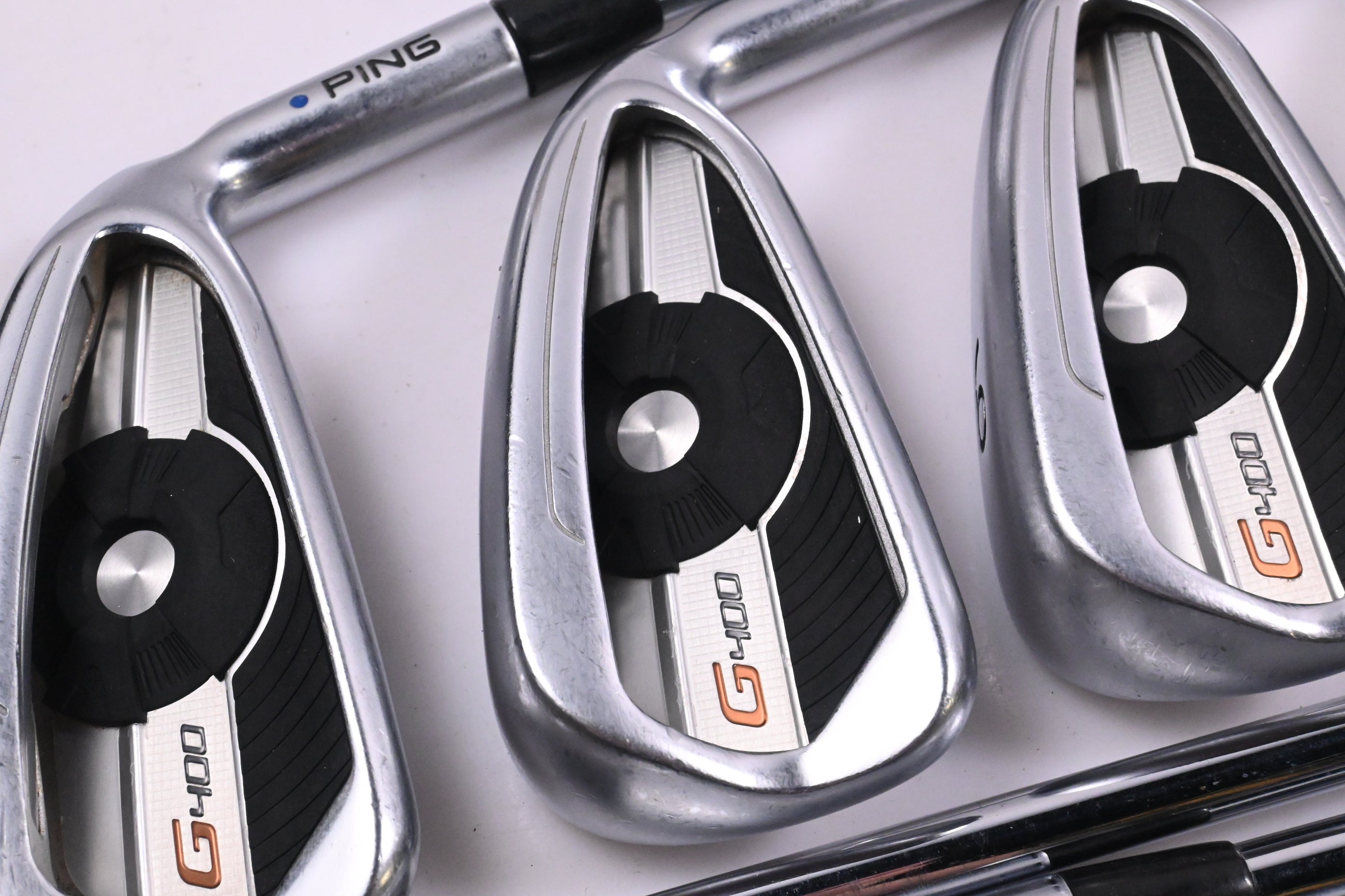 Ping G400 Irons / 4-PW+SW+LW / Blue Dot / Senior Flex Ping CFS Distance Shafts