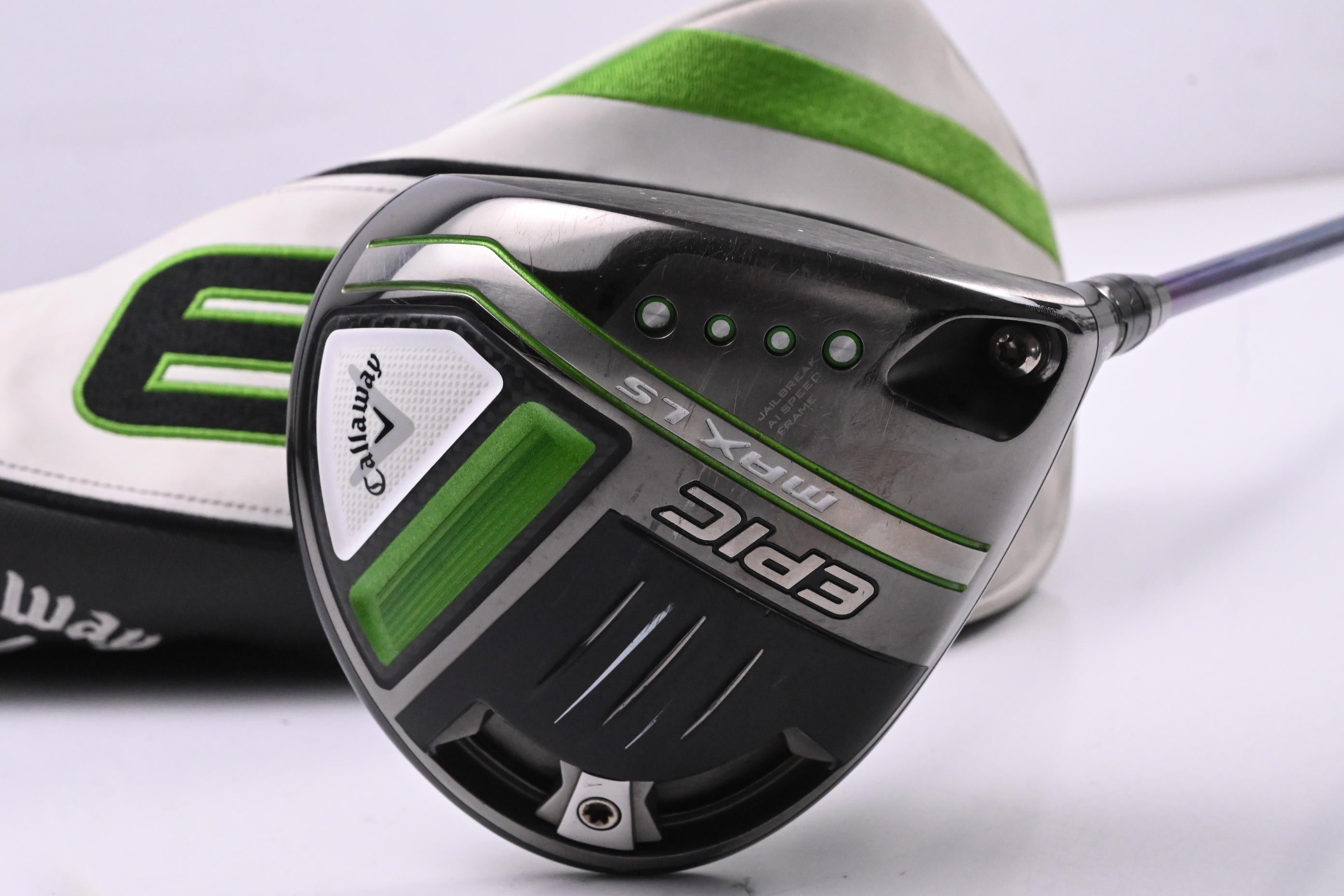 Callaway Epic Max LS Driver / 9 Degree / Stiff Flex HZRDUS Smoke Green 60 PVD