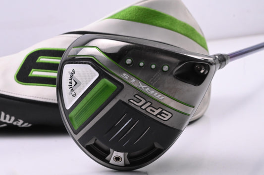 Callaway Epic Max LS Driver / 9 Degree / Stiff Flex HZRDUS Smoke Green 60 PVD
