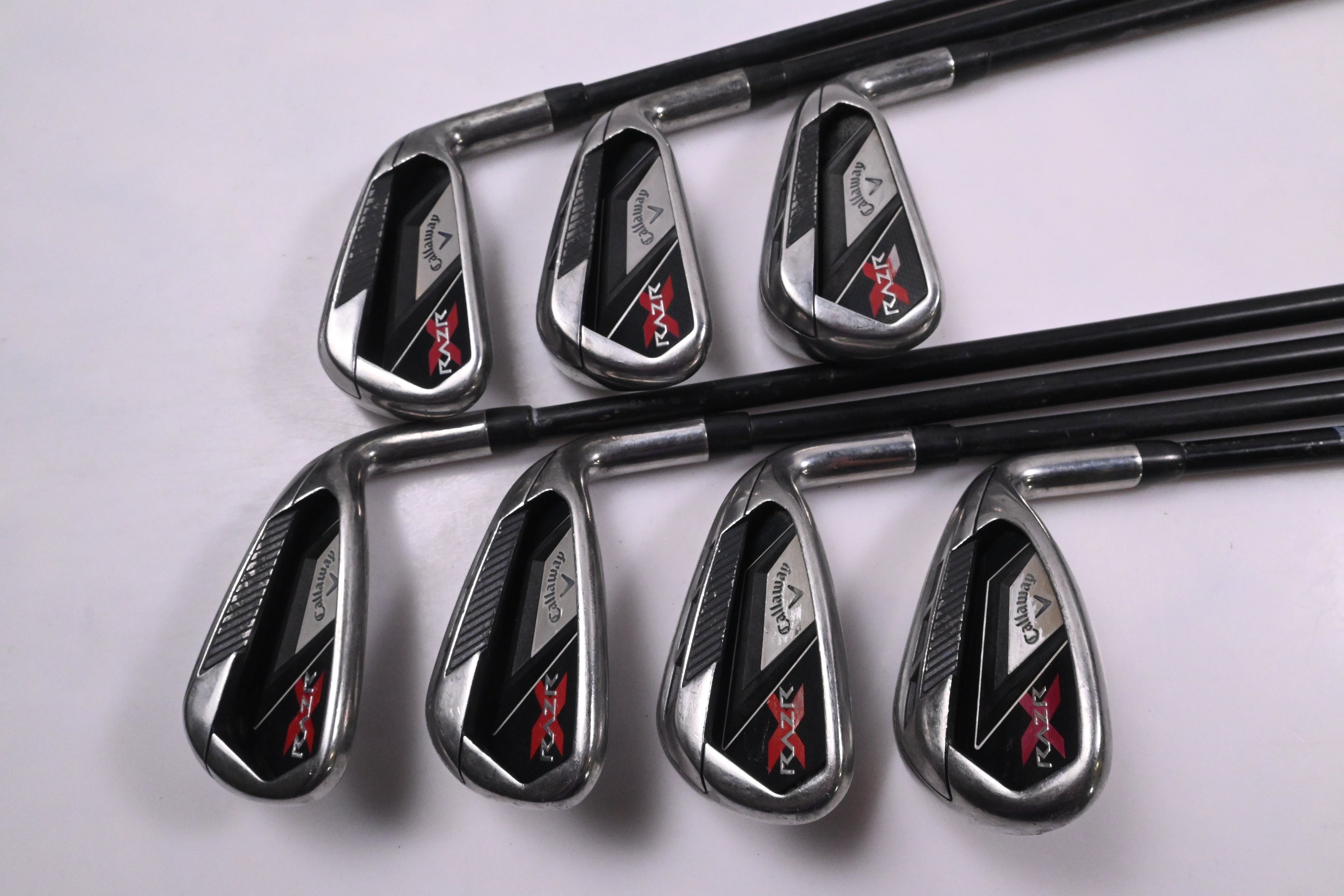 Callaway RAZR X Irons / 5-PW+SW / Stiff Flex Callaway 75 Shafts