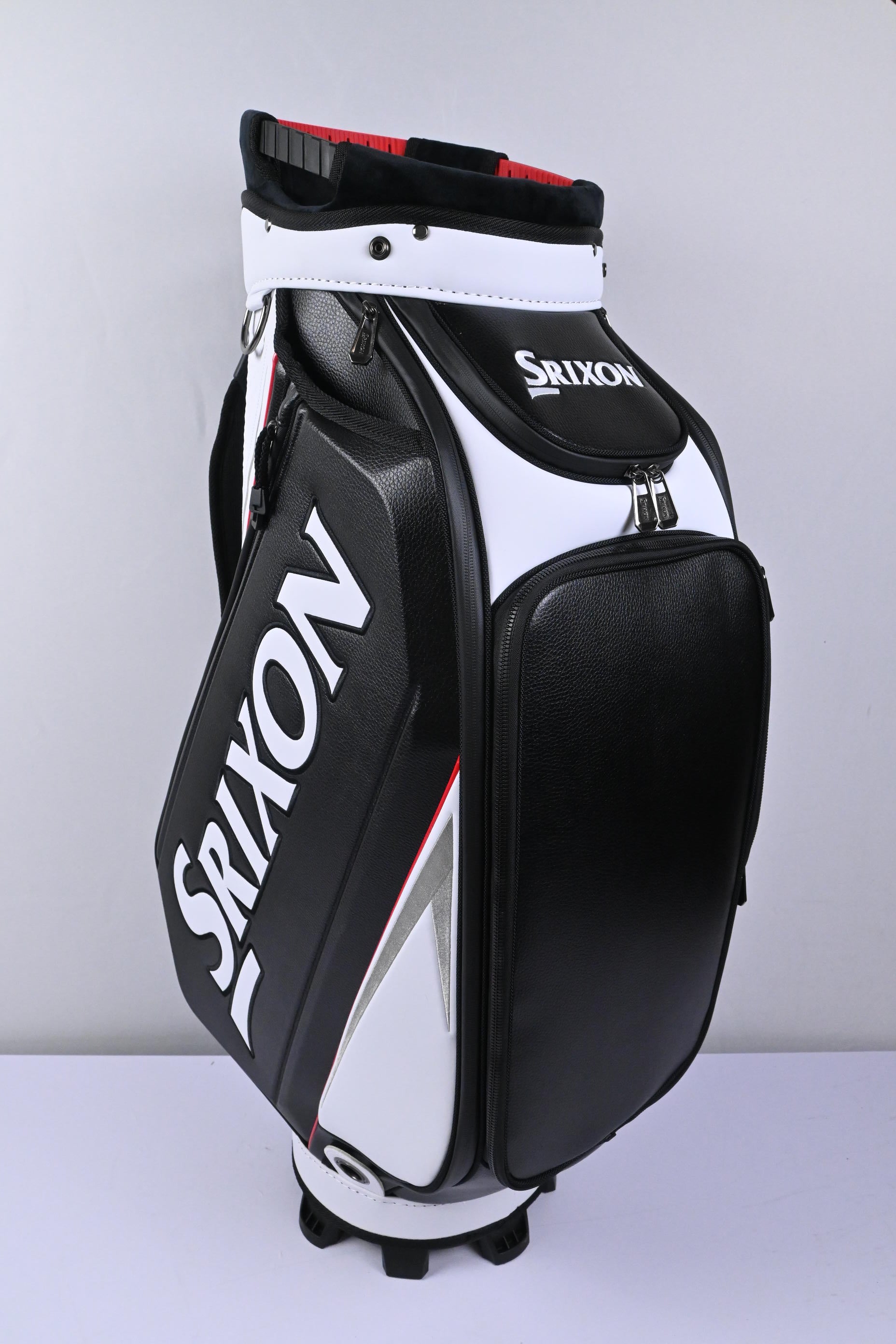Srixon Tour Staff Bag 2025 / 5-Way Divider / Black, White & Red