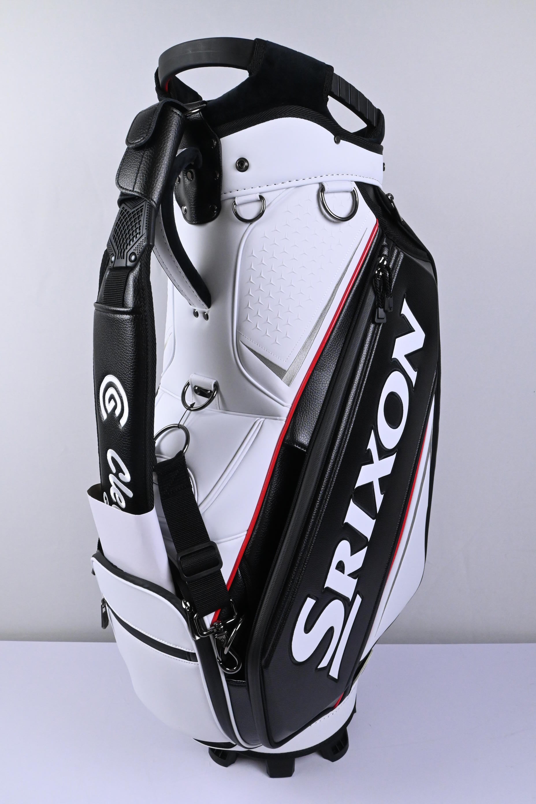Srixon Tour Staff Bag 2025 / 5-Way Divider / Black, White & Red