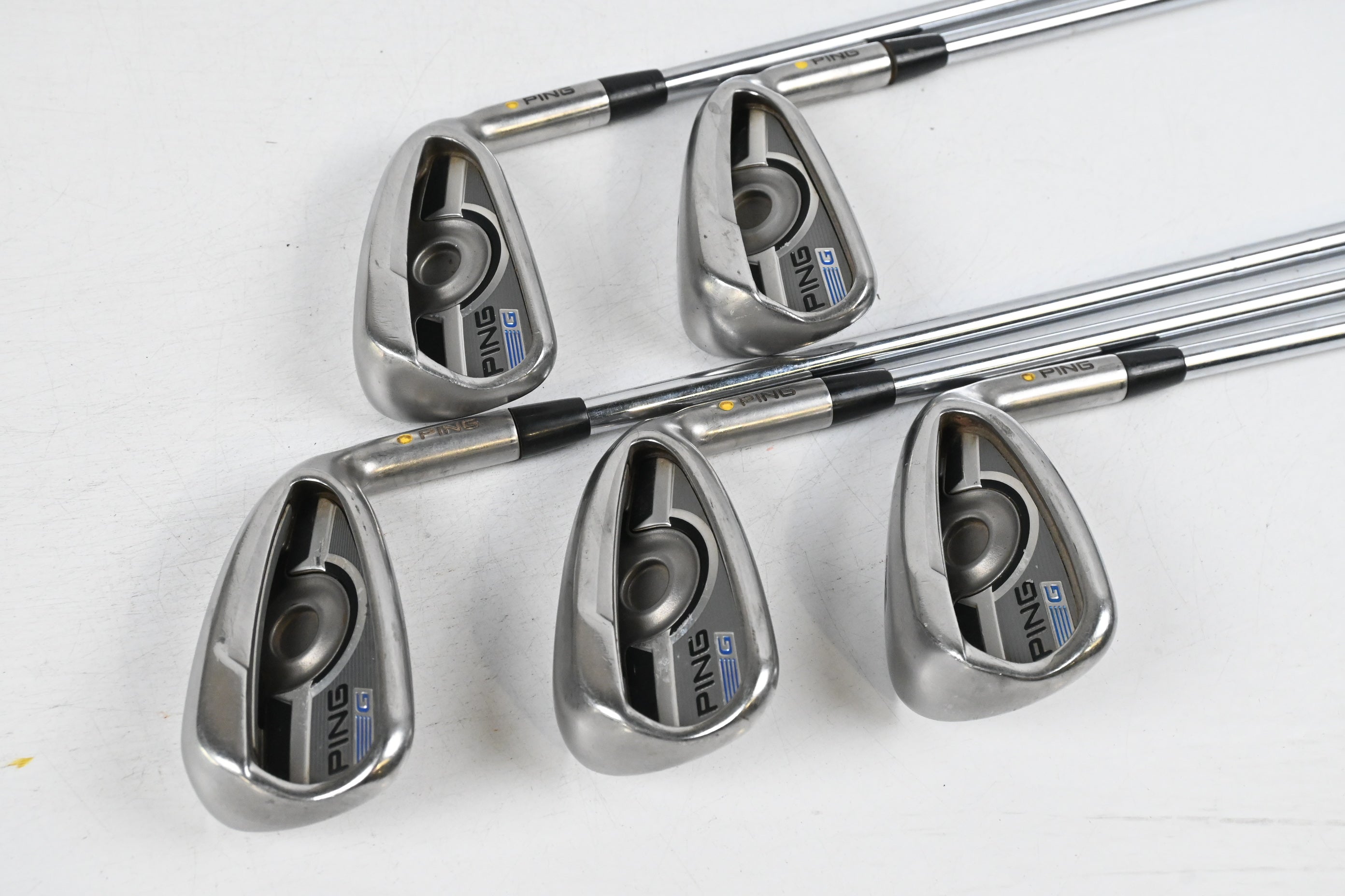 Ping G Series Irons / 6-PW / Yellow Dot / Senior Flex Ping CFS Distance Shafts