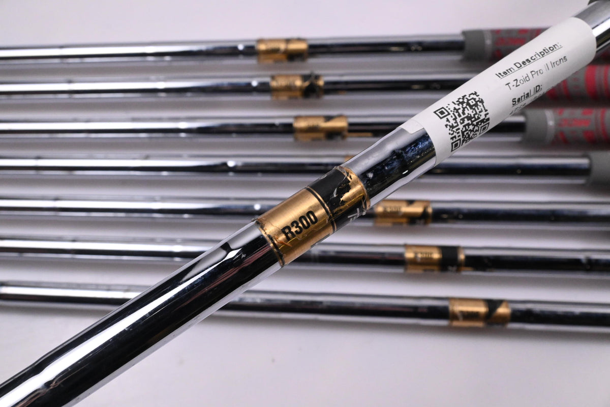 Mizuno T-Zoid Pro II Irons / 2-9i / Regular Flex Dynamic Gold R300 Shafts