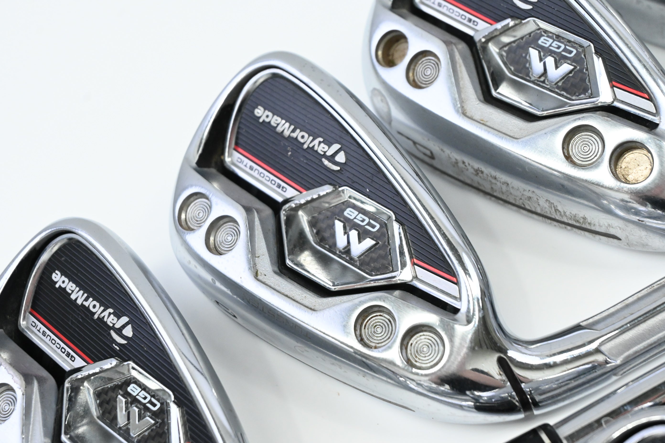 Left Hand Taylormade M CGB Irons / 4-PW+SW / Regular Flex KBS MAX 85 Shafts
