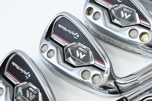 Left Hand Taylormade M CGB Irons / 4-PW+SW / Regular Flex KBS MAX 85 Shafts