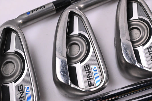 Ping G Series Irons / 4-PW+UW+SW / Blue Dot / Regular Flex Ping AWT 2.0