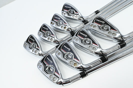 Left Hand Taylormade M CGB Irons / 4-PW+SW / Regular Flex KBS MAX 85 Shafts