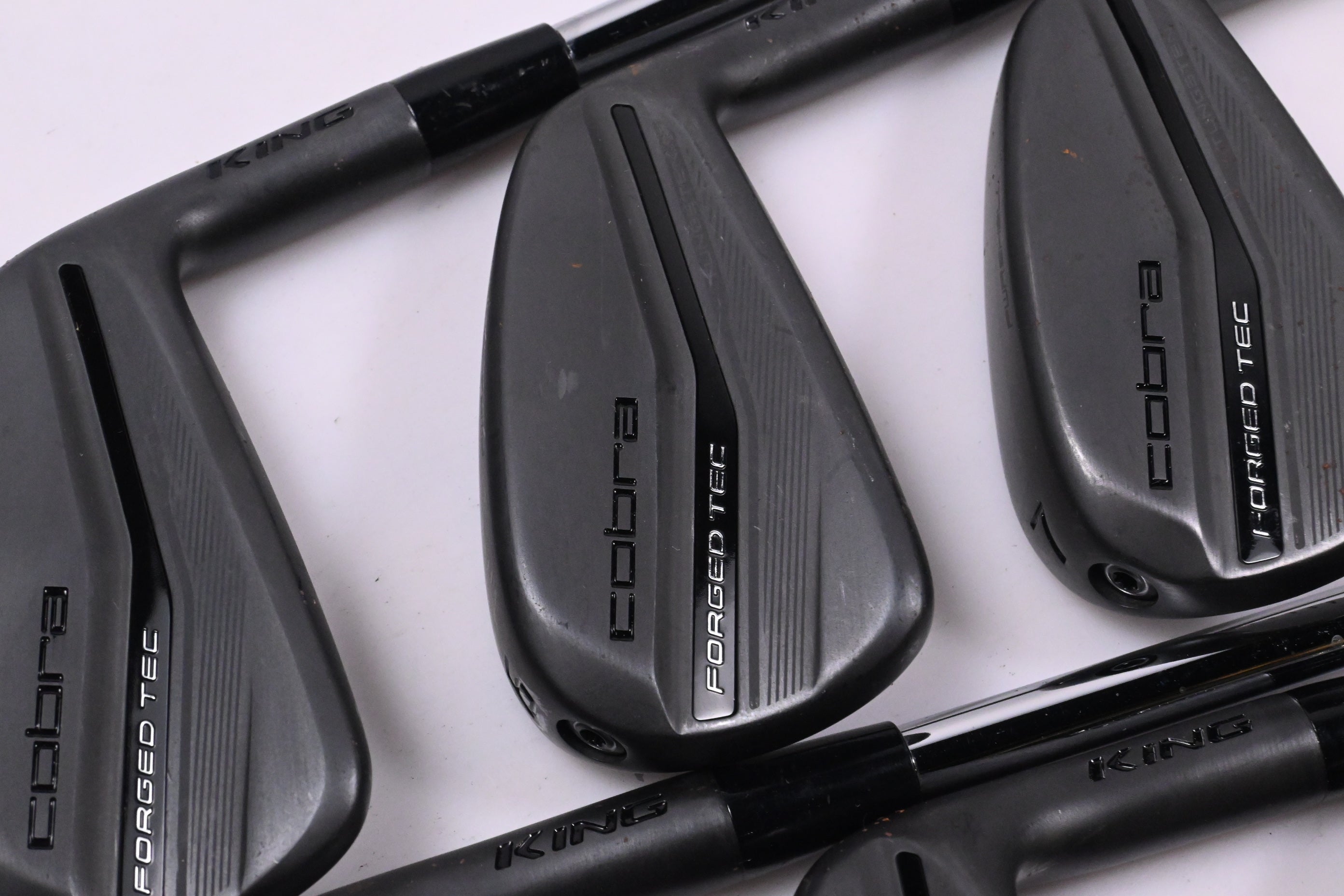 Cobra King Forged Tec 2023 Black Irons / 5-PW / Stiff Flex KBS $-Taper Lite
