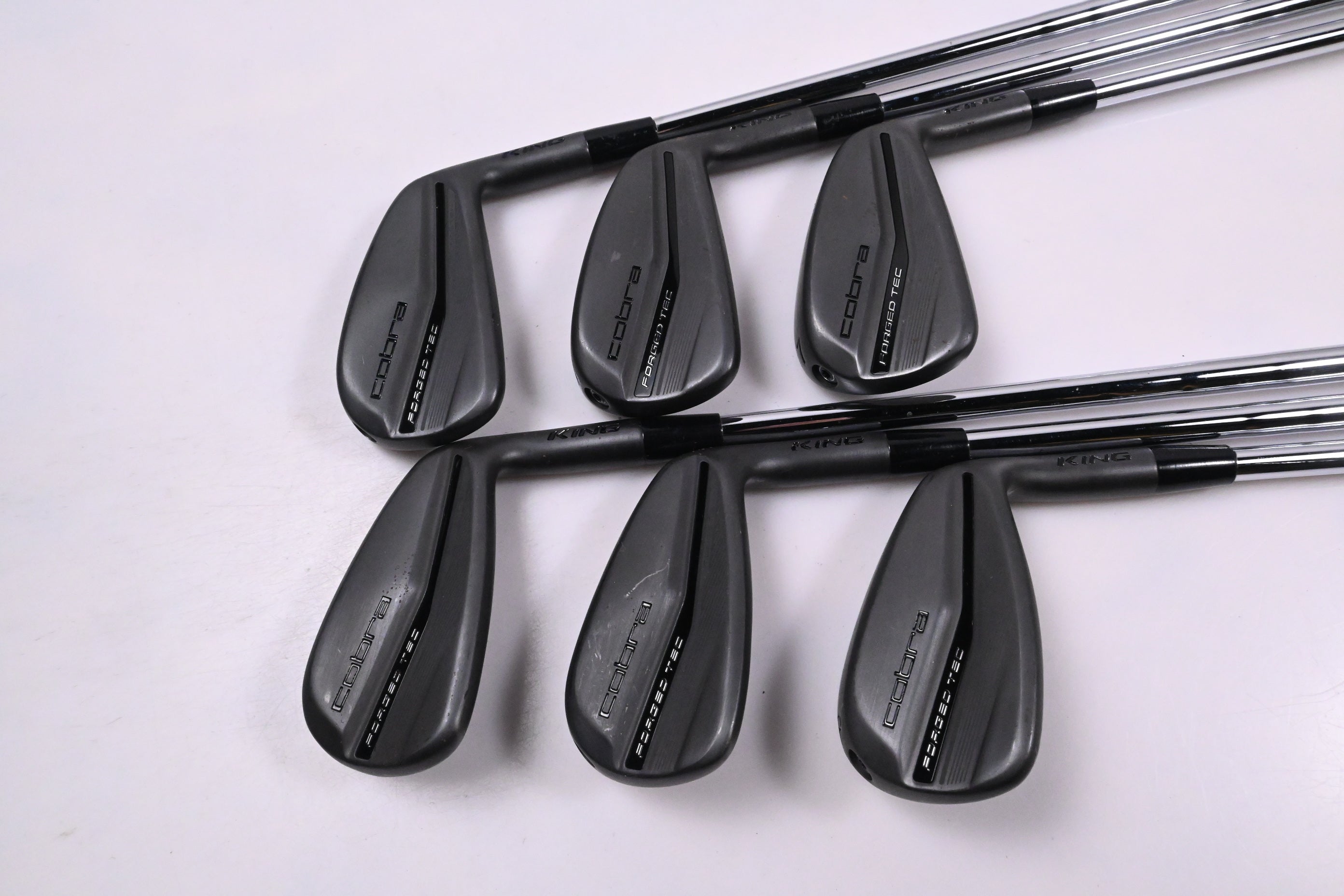 Cobra King Forged Tec 2023 Black Irons / 5-PW / Stiff Flex KBS $-Taper Lite