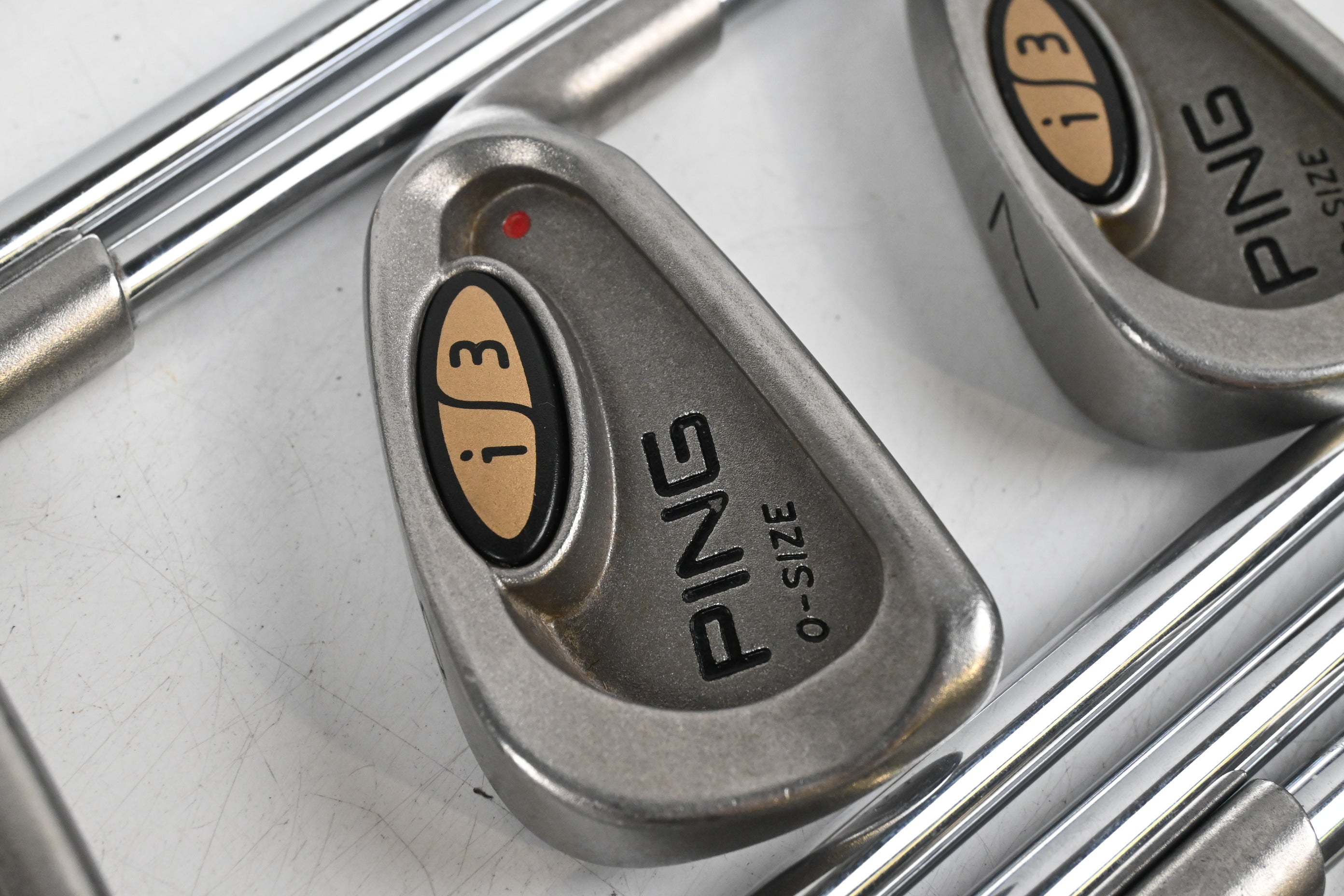 Ping i3 O-Size Irons / 4-PW+SW / Red Dot / Regular Flex Cushin JZ Shafts
