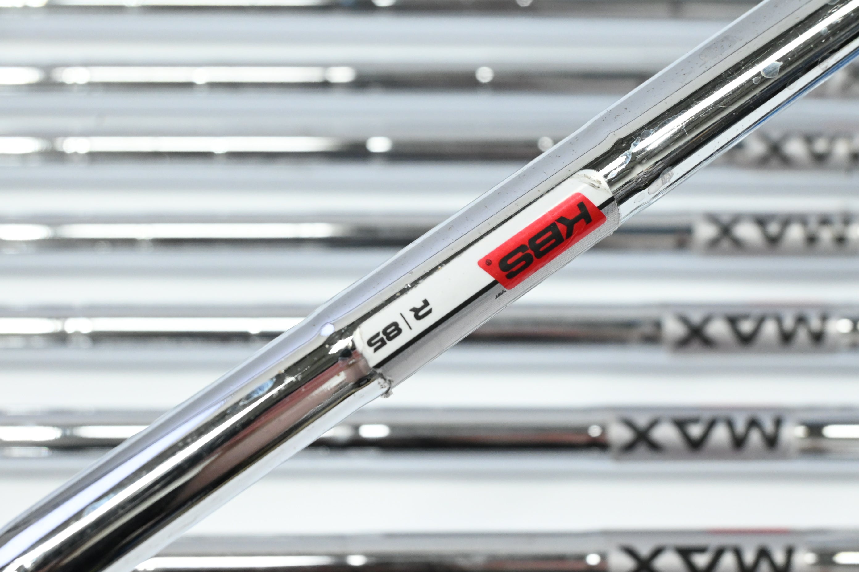 Left Hand Taylormade M CGB Irons / 4-PW+SW / Regular Flex KBS MAX 85 Shafts