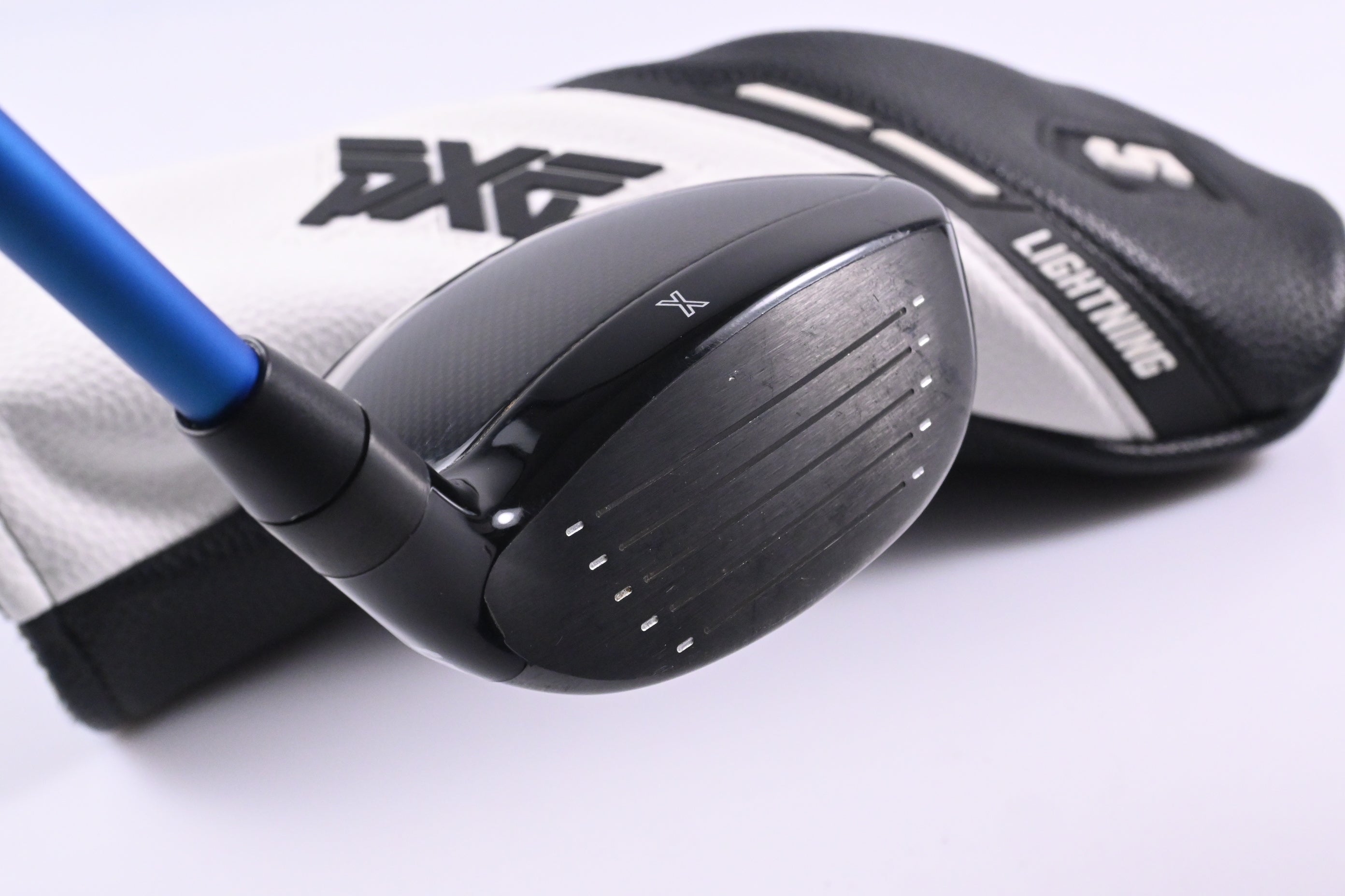 Left Hand PXG Lightning #5 Wood / 18 Degree / Stiff Flex Denali Frost Blue 60