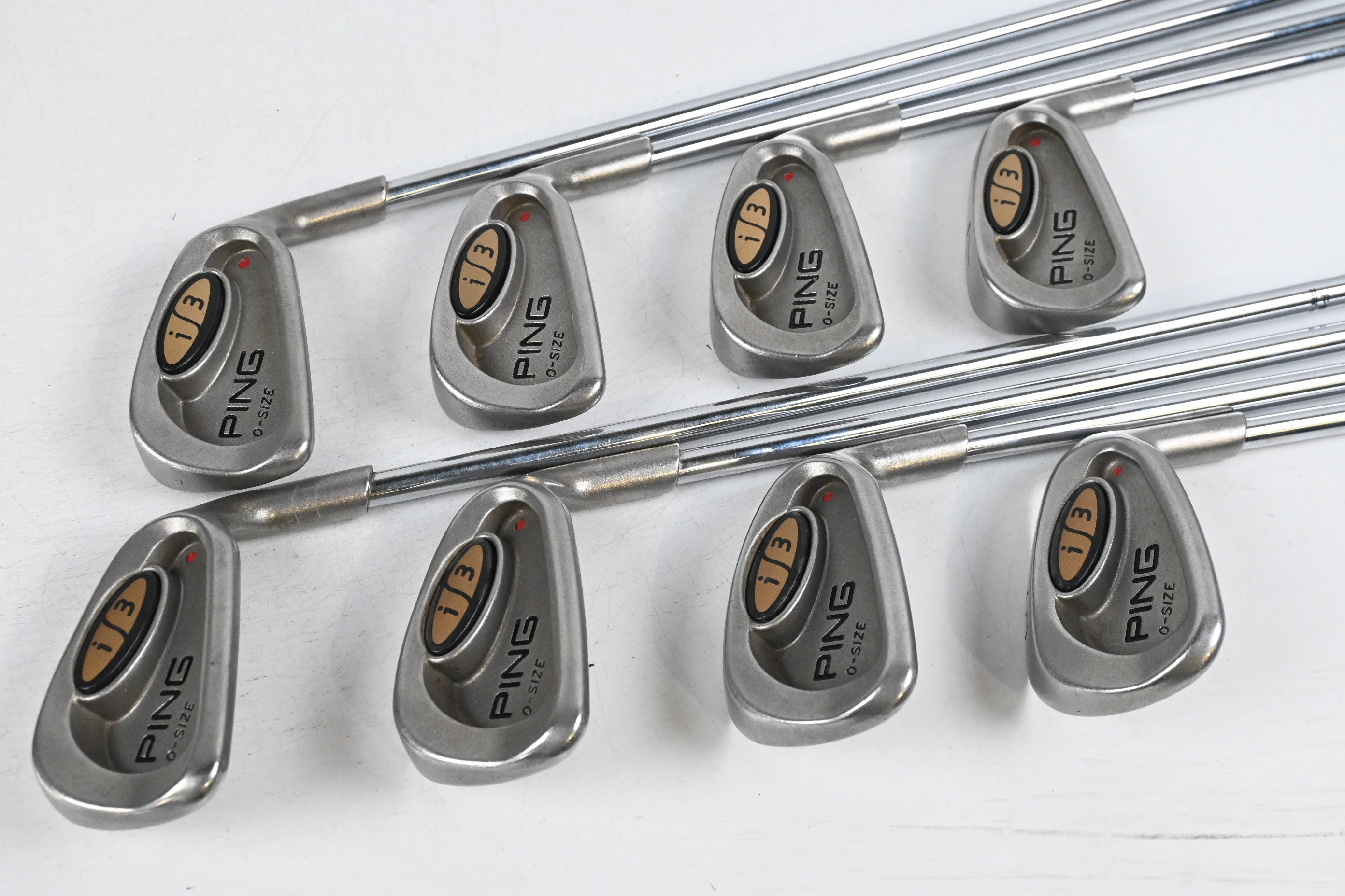 Ping i3 O-Size Irons / 4-PW+SW / Red Dot / Regular Flex Cushin JZ Shafts