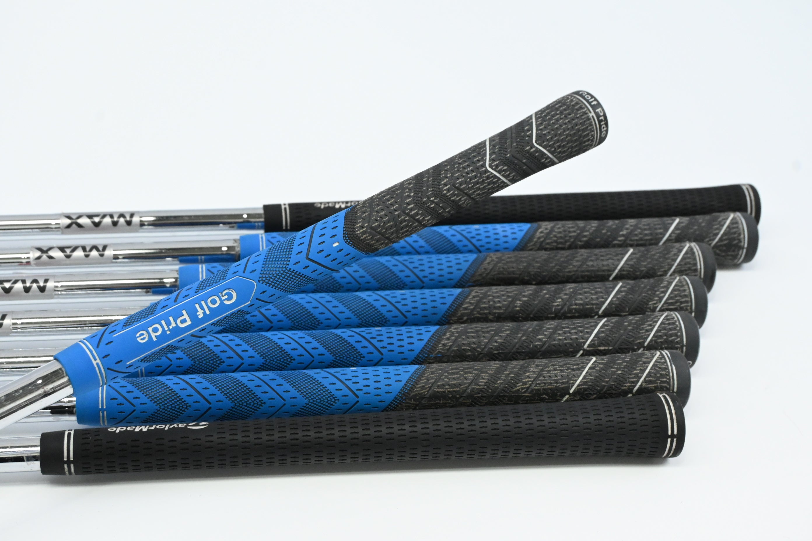 Left Hand Taylormade M CGB Irons / 4-PW+SW / Regular Flex KBS MAX 85 Shafts